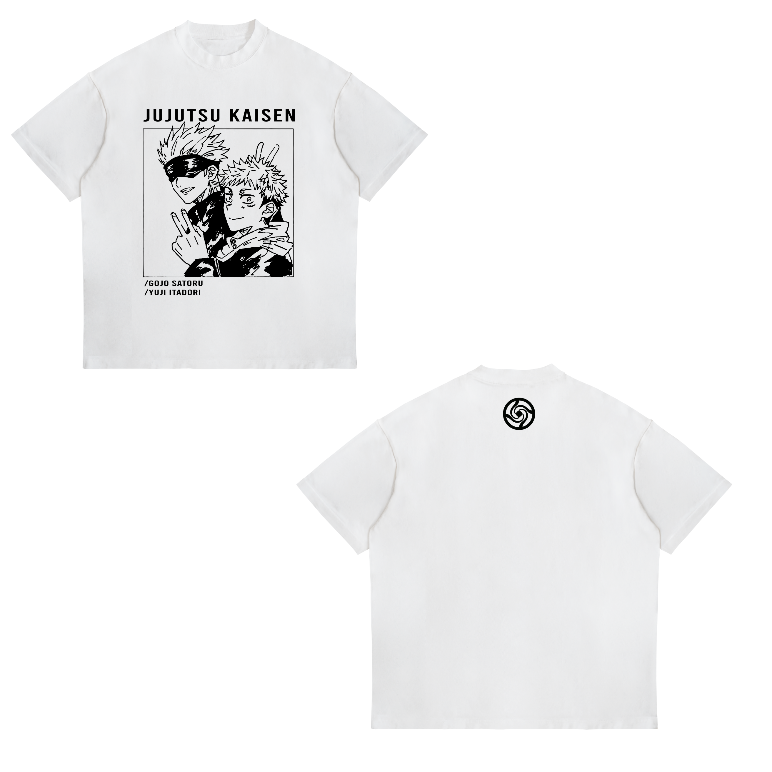 Camisa Yuji Itadori & Gojo Satoru  42 - Jujutsu Kaisen