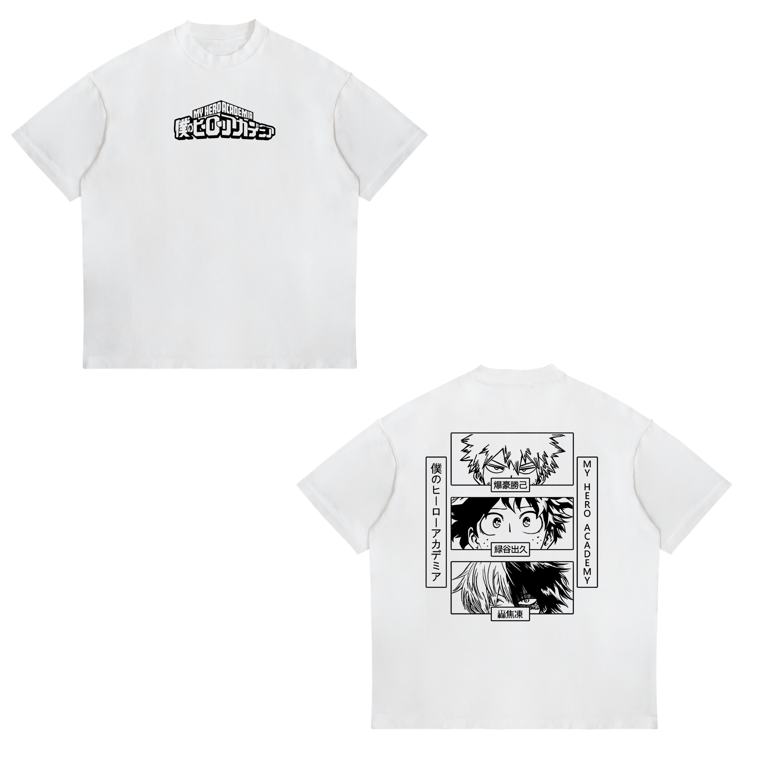 Camisa  Izuku Midoriya, Shoto Todoroki, Katsuki Bakugo 20 - My Hero Academia