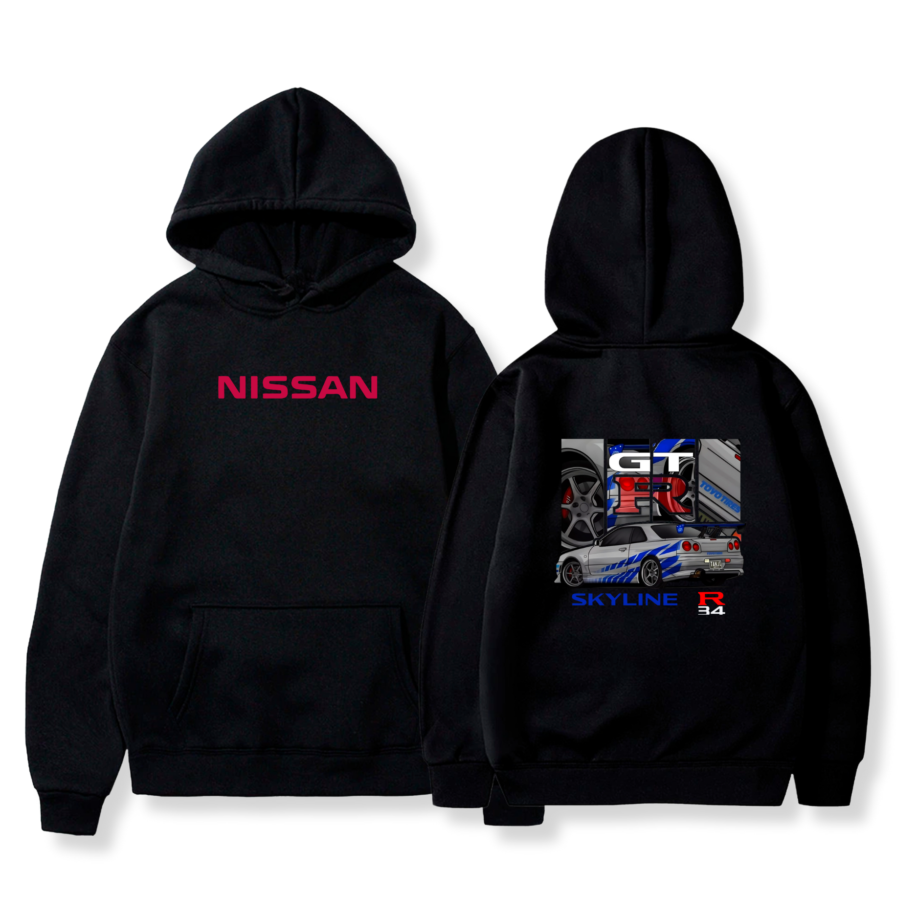 Hoodie Skyline GT-R34 6 - Nissan