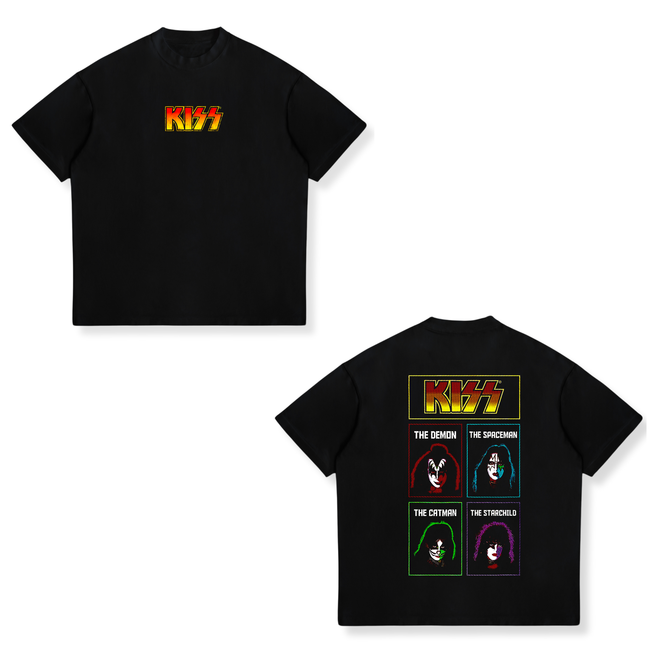 Camisa Ace Frehley, Gene Simmons, Peter Criss y Paul Stanley. 10 - Kiss