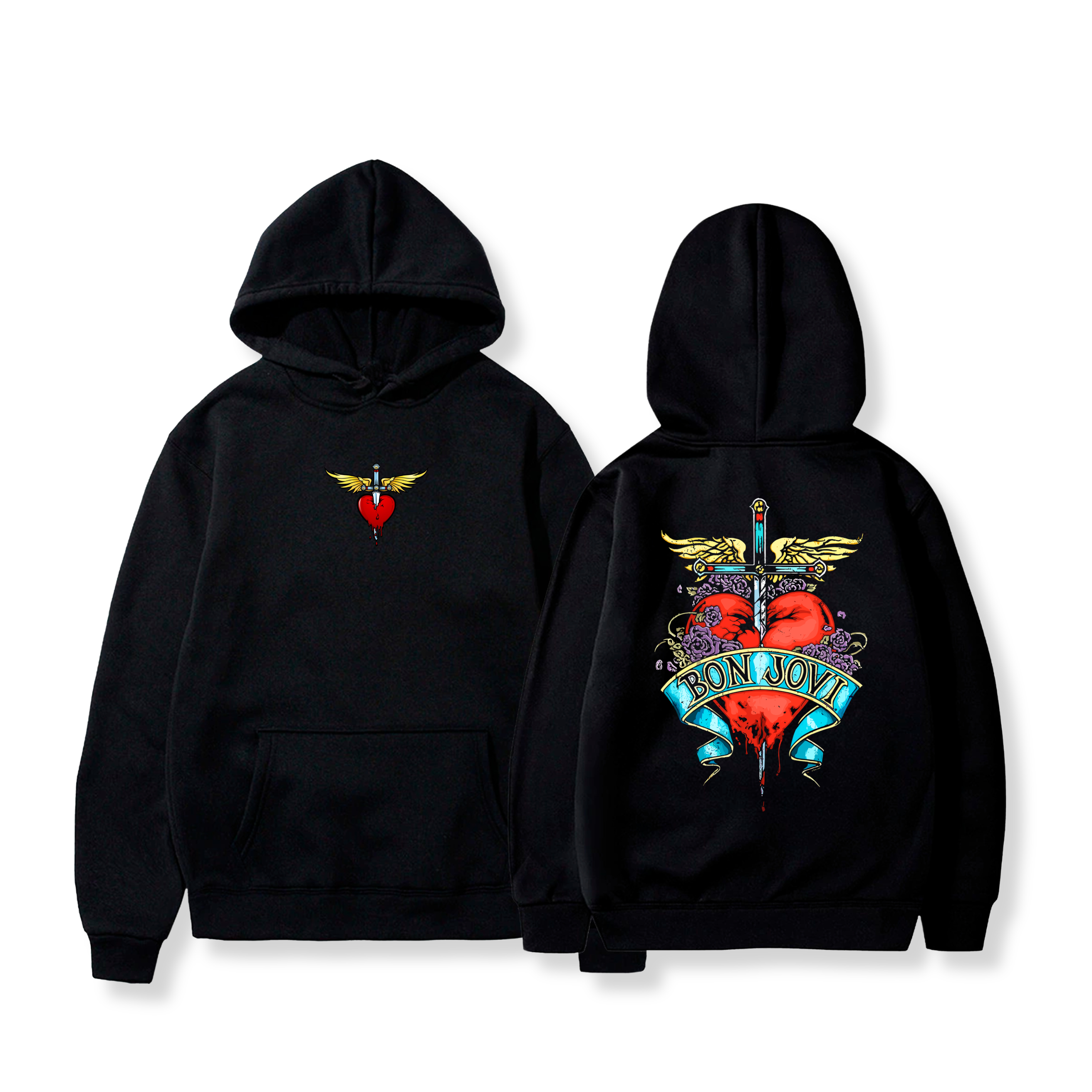 Hoodie Classic logo 9 - Bon Jovi