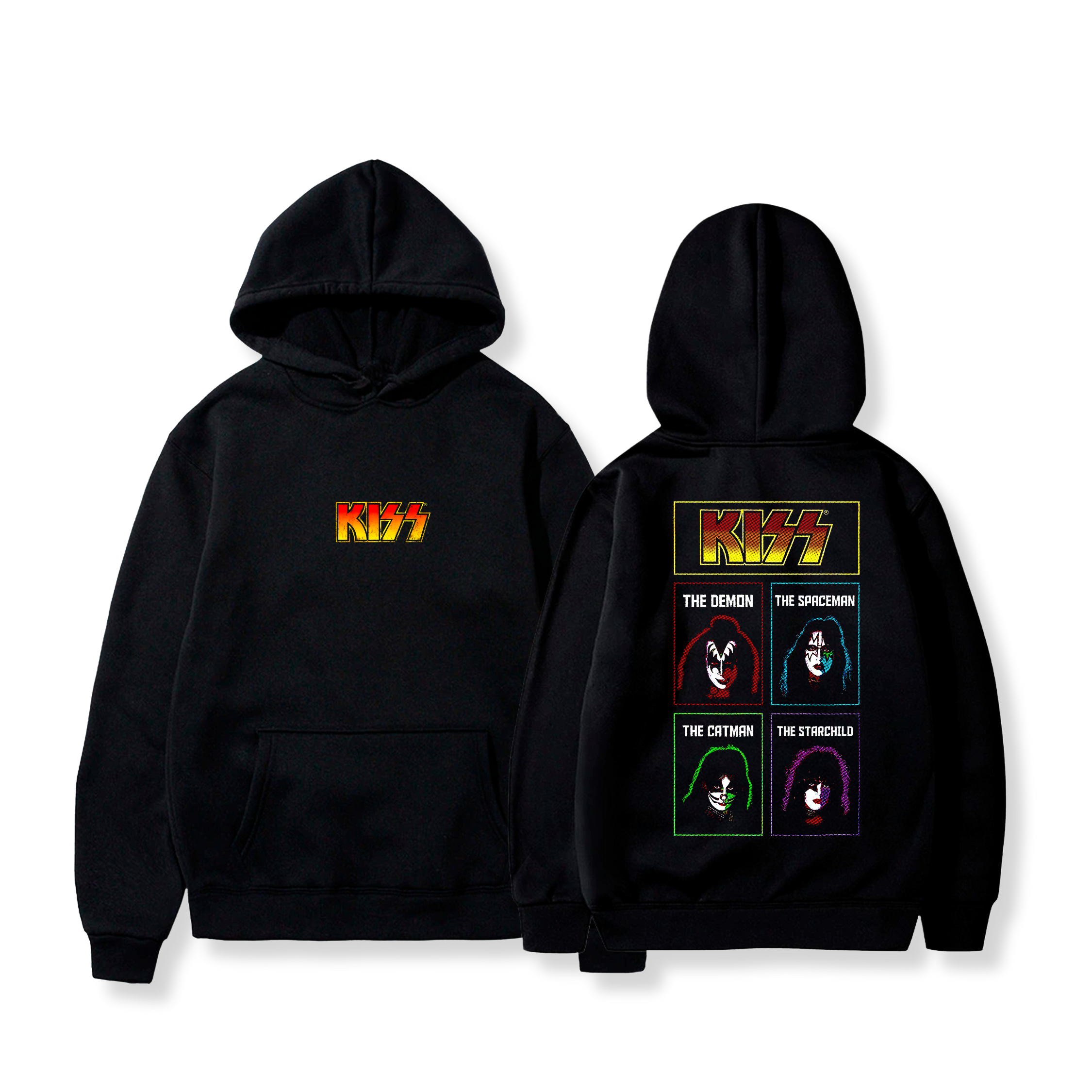 Hoodie Ace Frehley, Gene Simmons, Peter Criss y Paul Stanley. 10 - Kiss