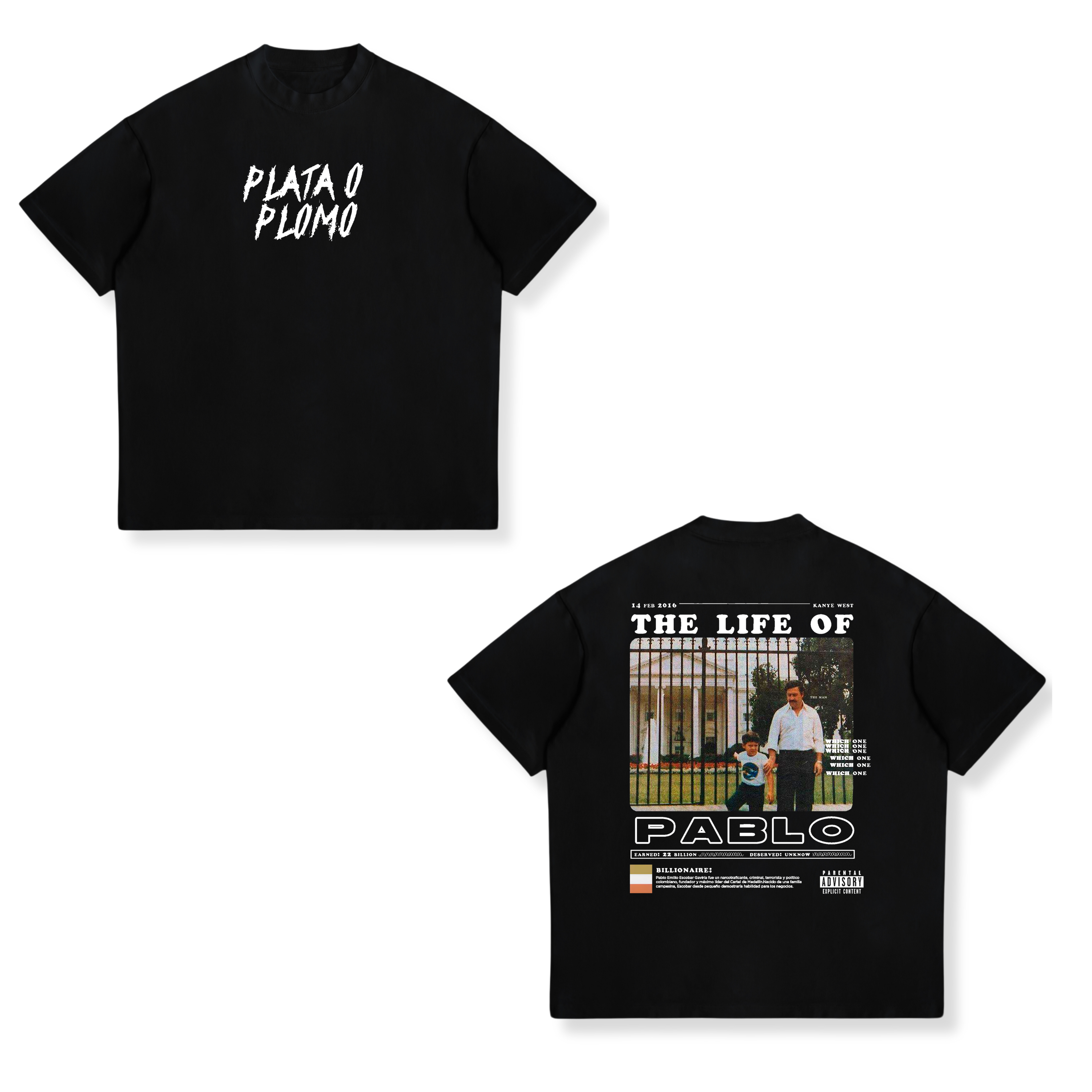 Camisa The Life of Pablo 9 - Pablo Escobar