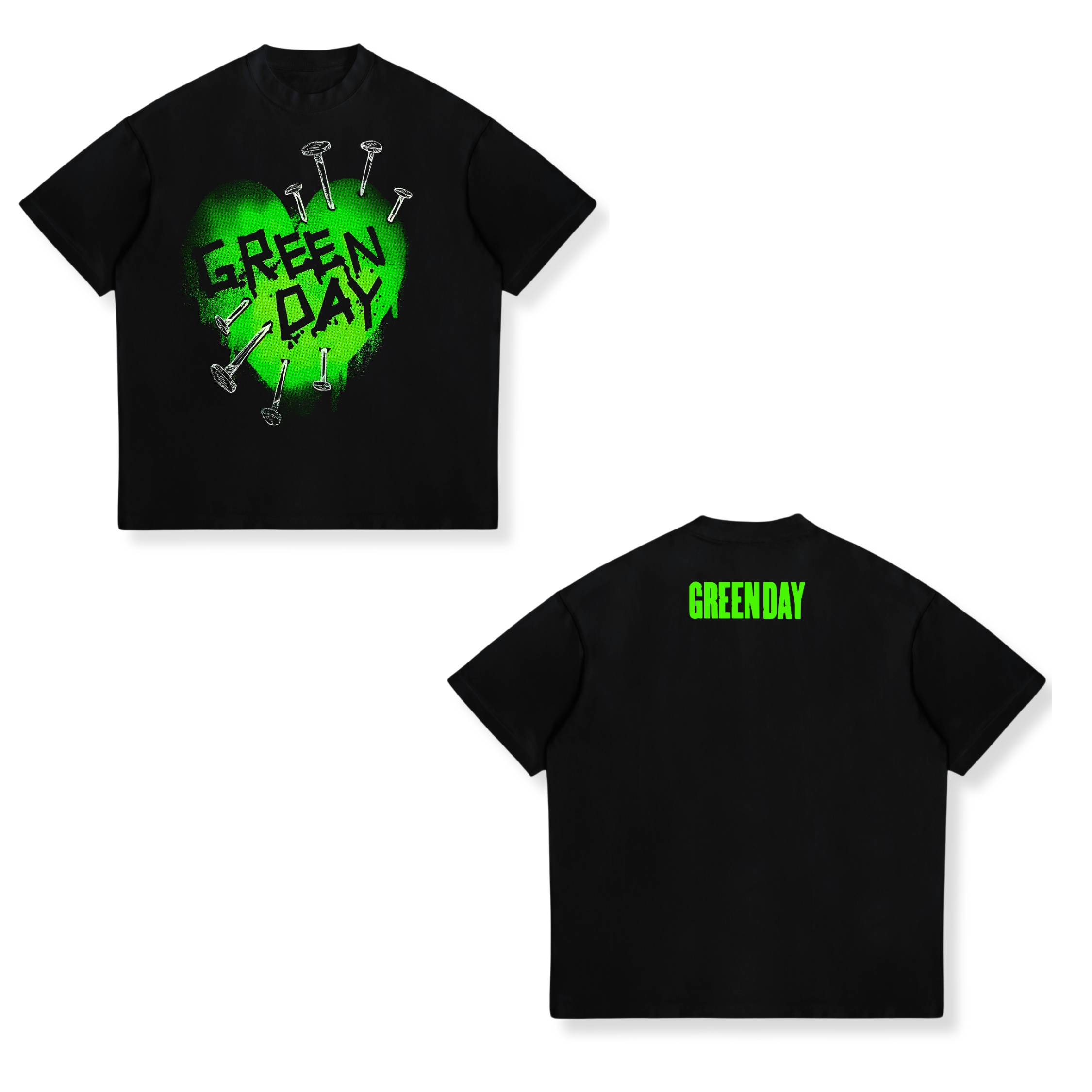 Camisa Heart 9 - Green Day