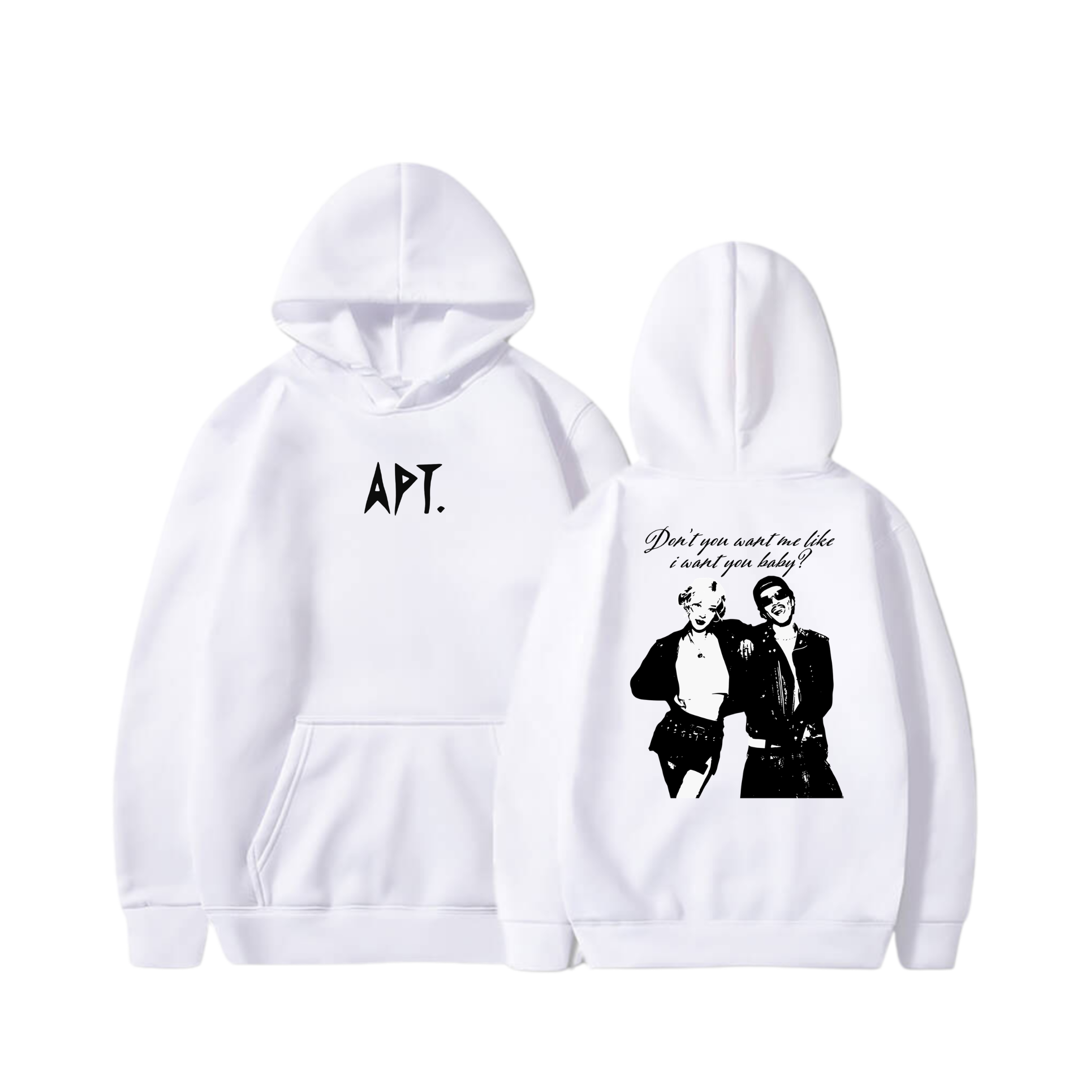 Hoodie Don't you want me like i want you baby? 8 - Rosé - Bruno Mars