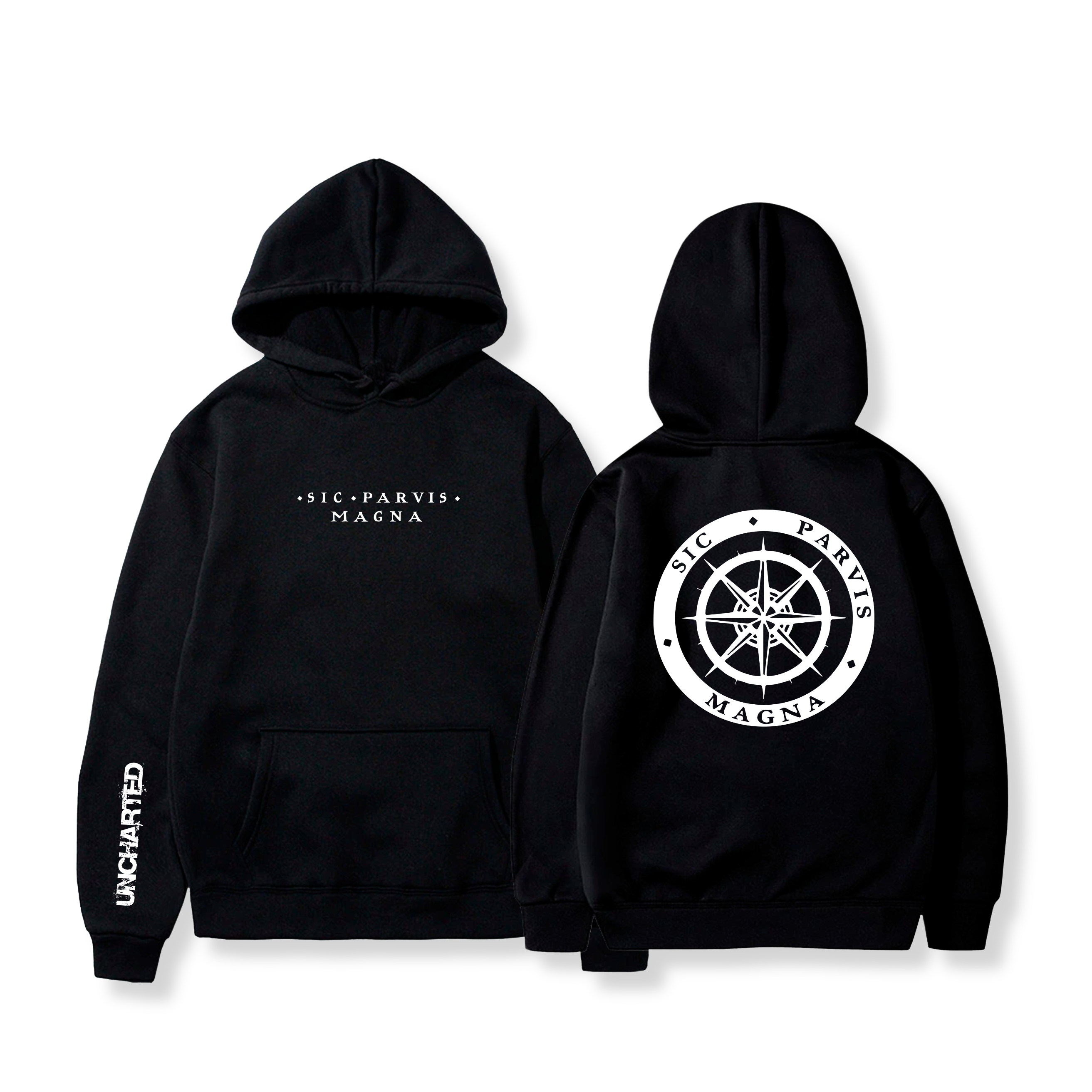 Hoodie Sic Parvis Magna 8 - Uncharted