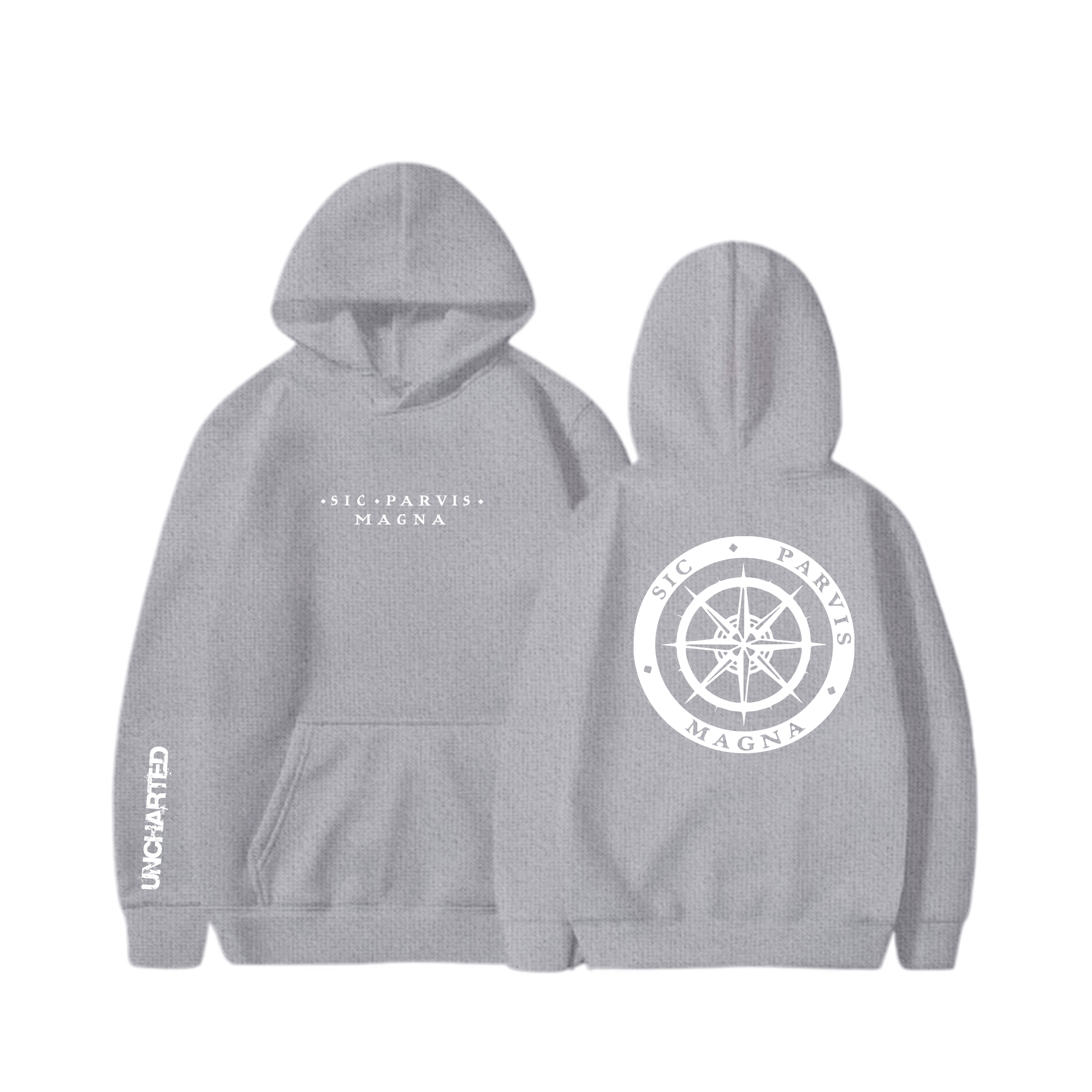 Hoodie Sic Parvis Magna 8 - Uncharted