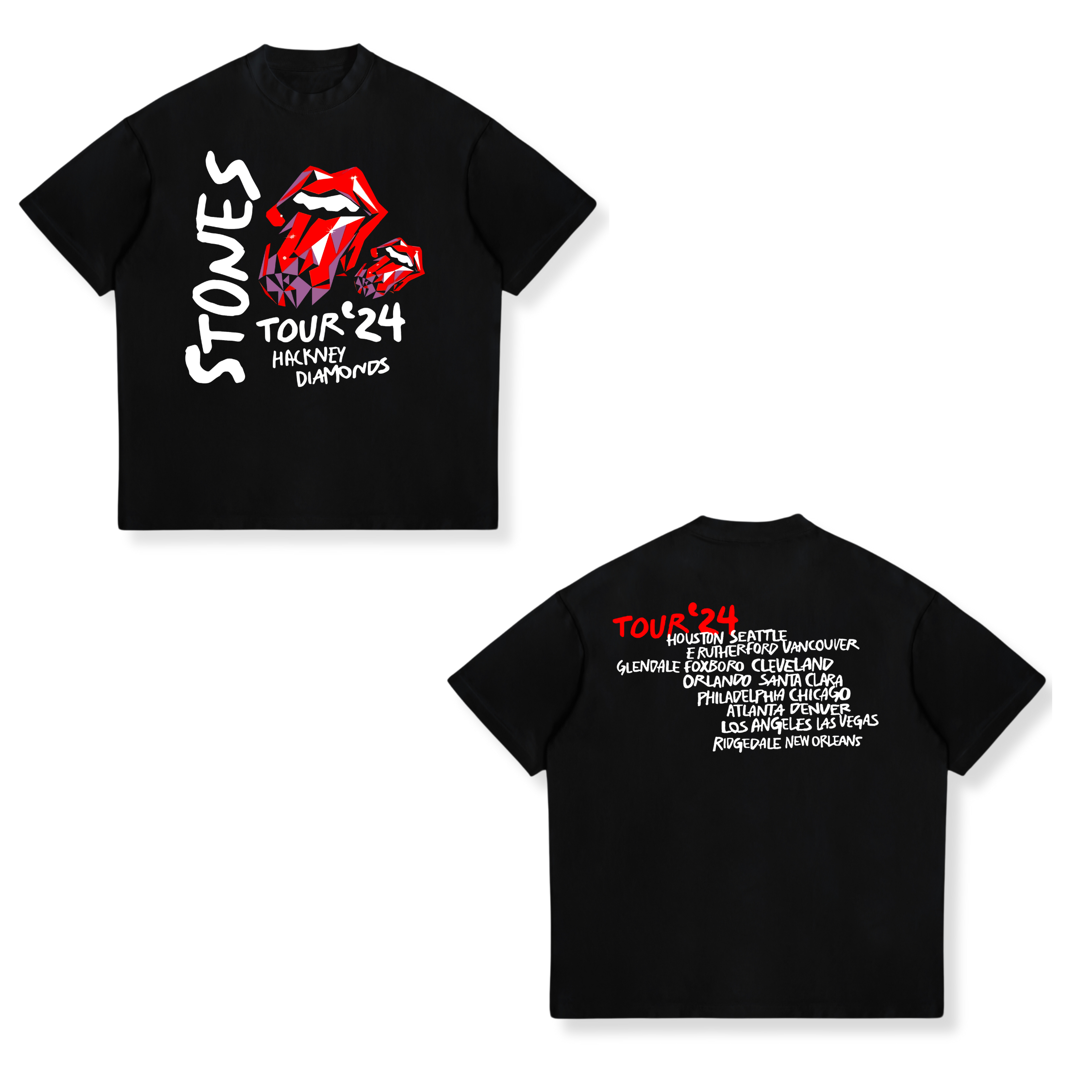 Camisa Hackney Diamonds Tour 8 - The Rolling Stones