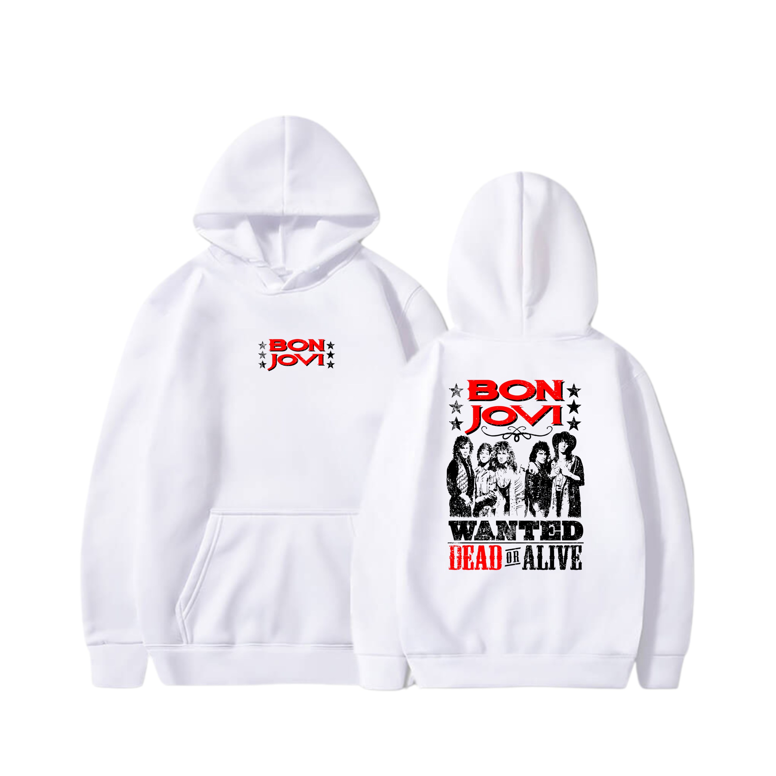 Hoodie Wanted Dead or Alive 14 - Bon Jovi