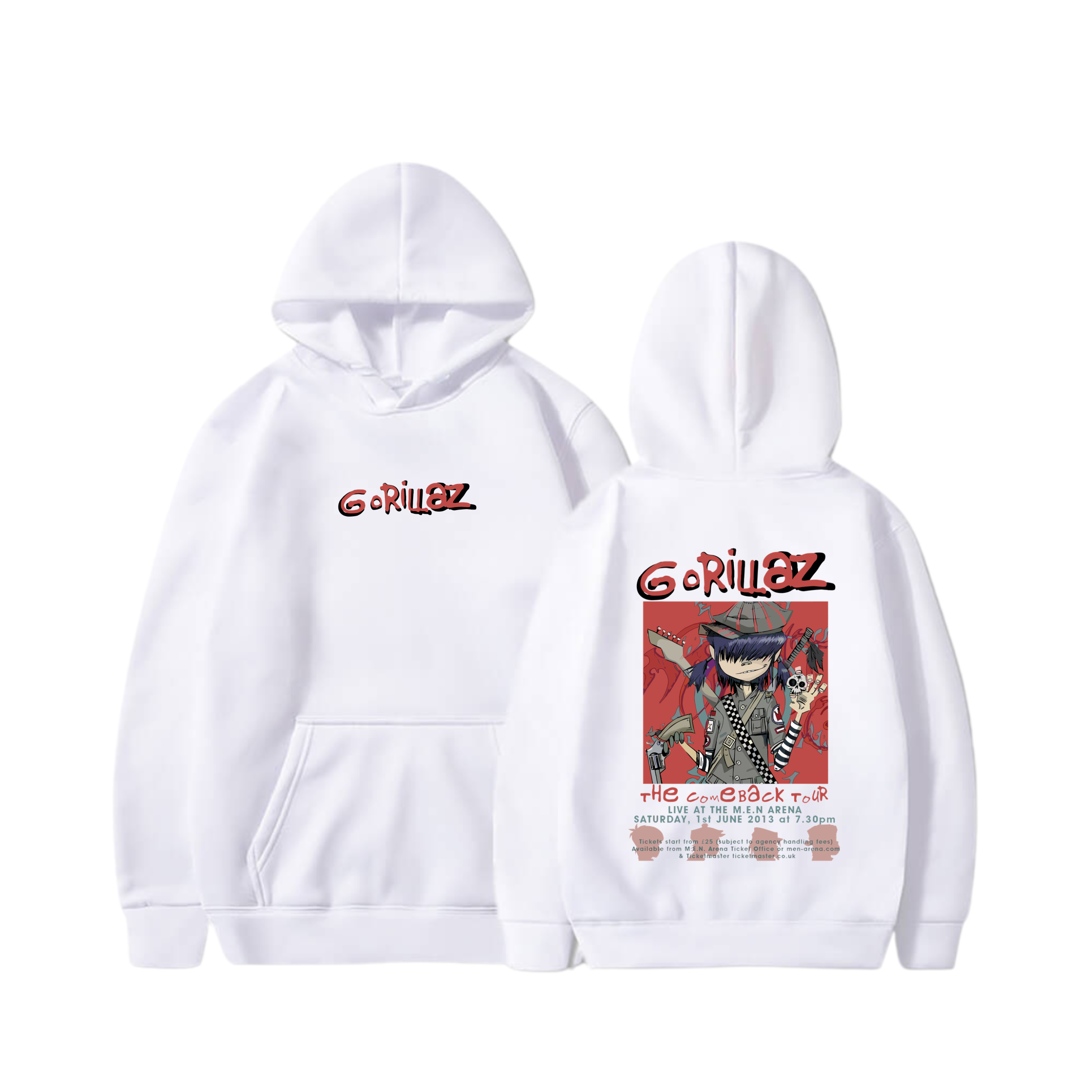 Hoodie The Comeback Tour 10 - Gorillaz