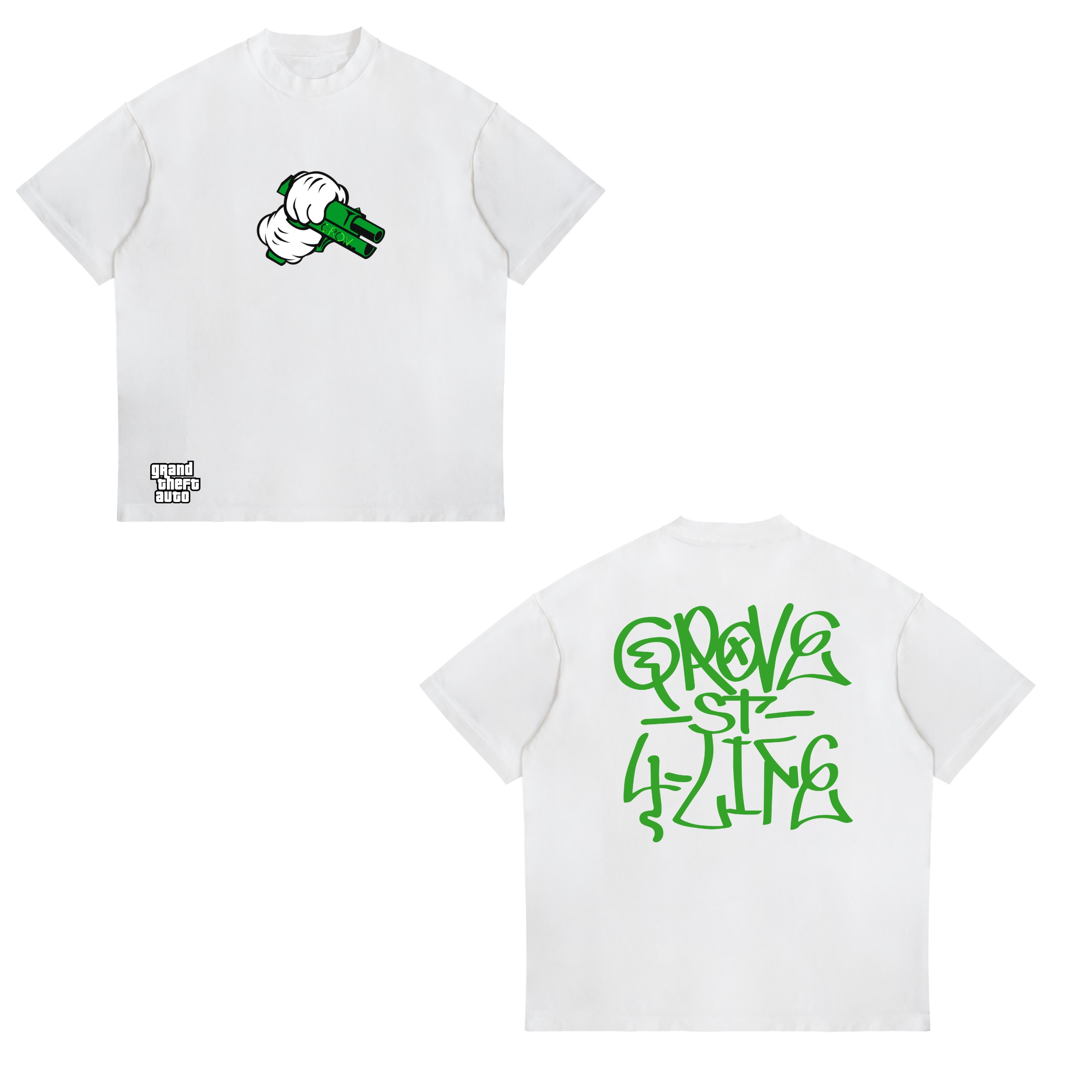 Camisa Grove Street Families 7 - Grand Theft Auto