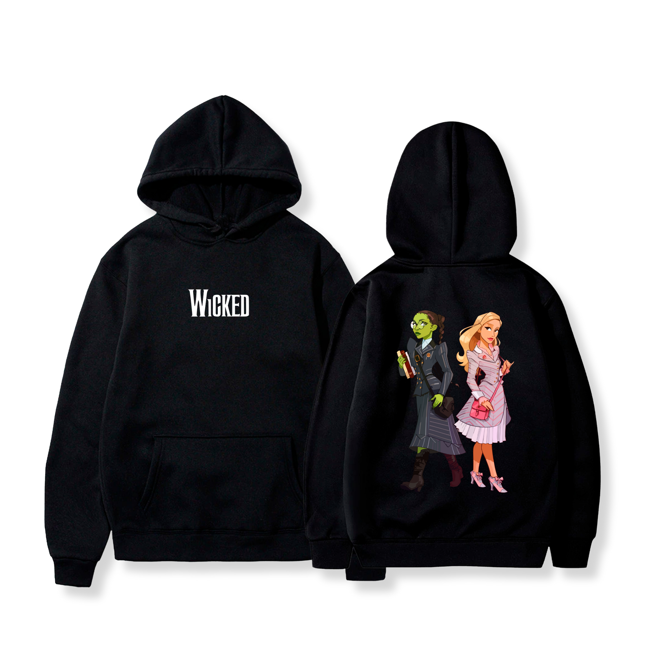 Hoodie Elphaba y Glinda 11 - Wicked