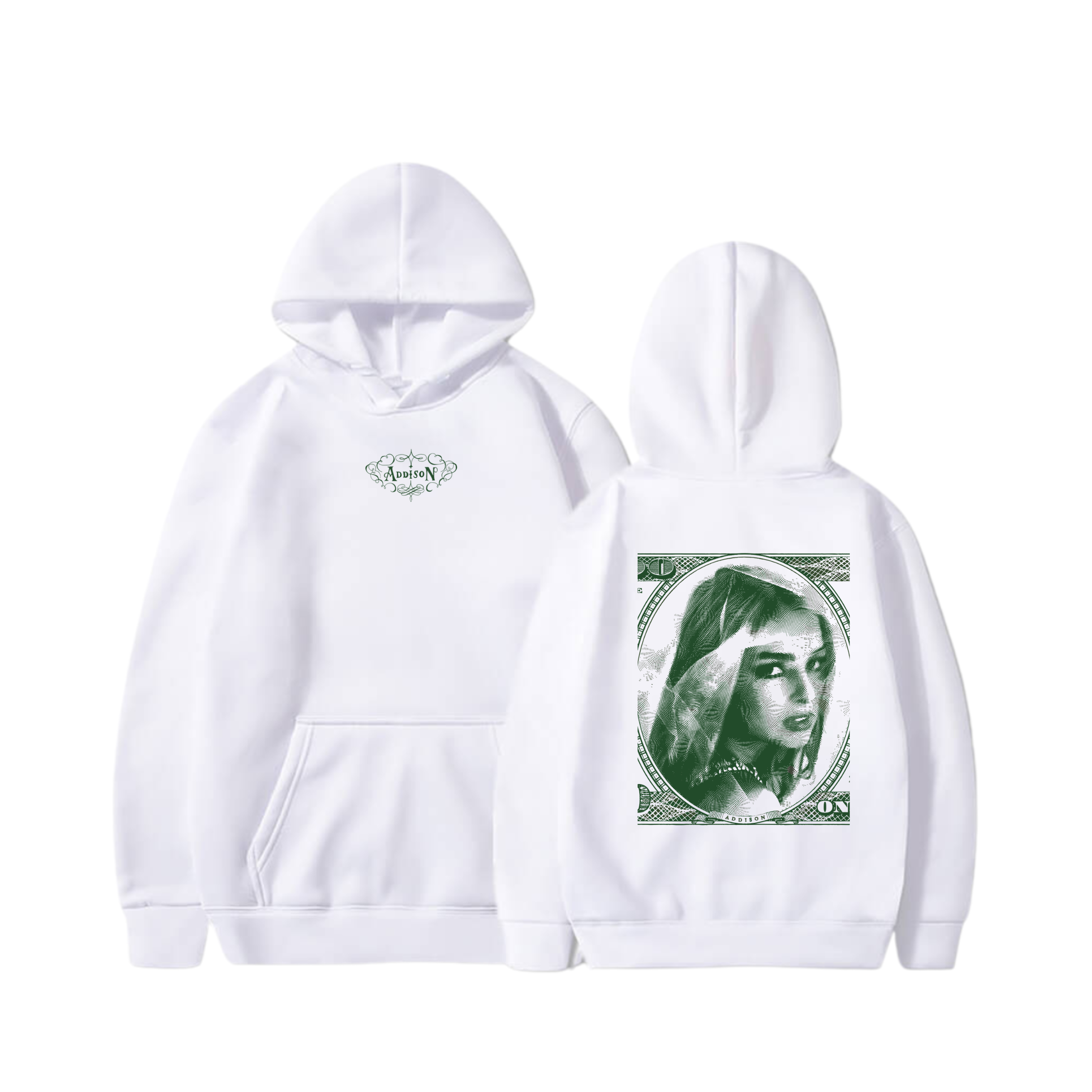 Hoodie Million dollar bill  10 - Addison Rae