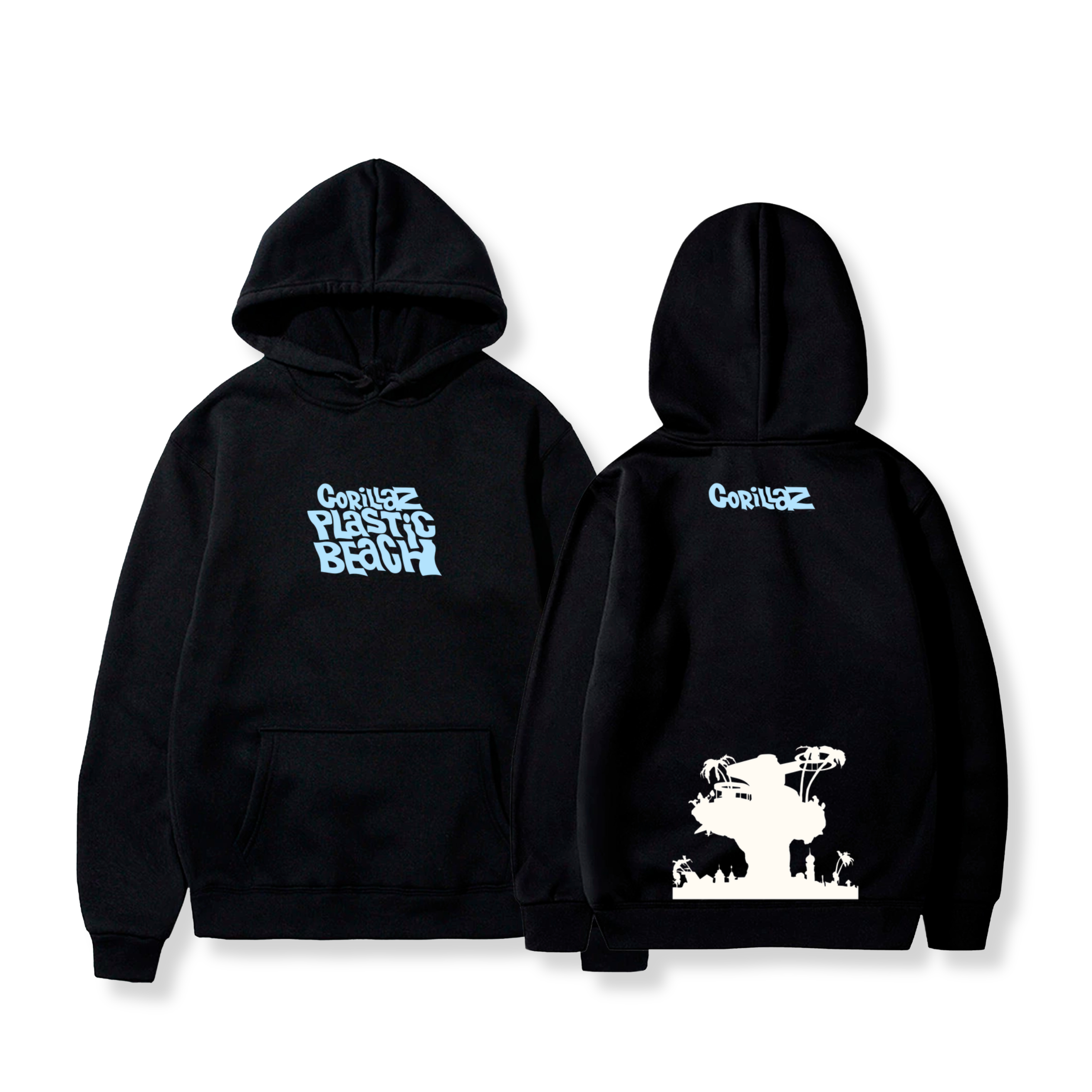 Hoodie Plastic Beach 11 - Gorillaz