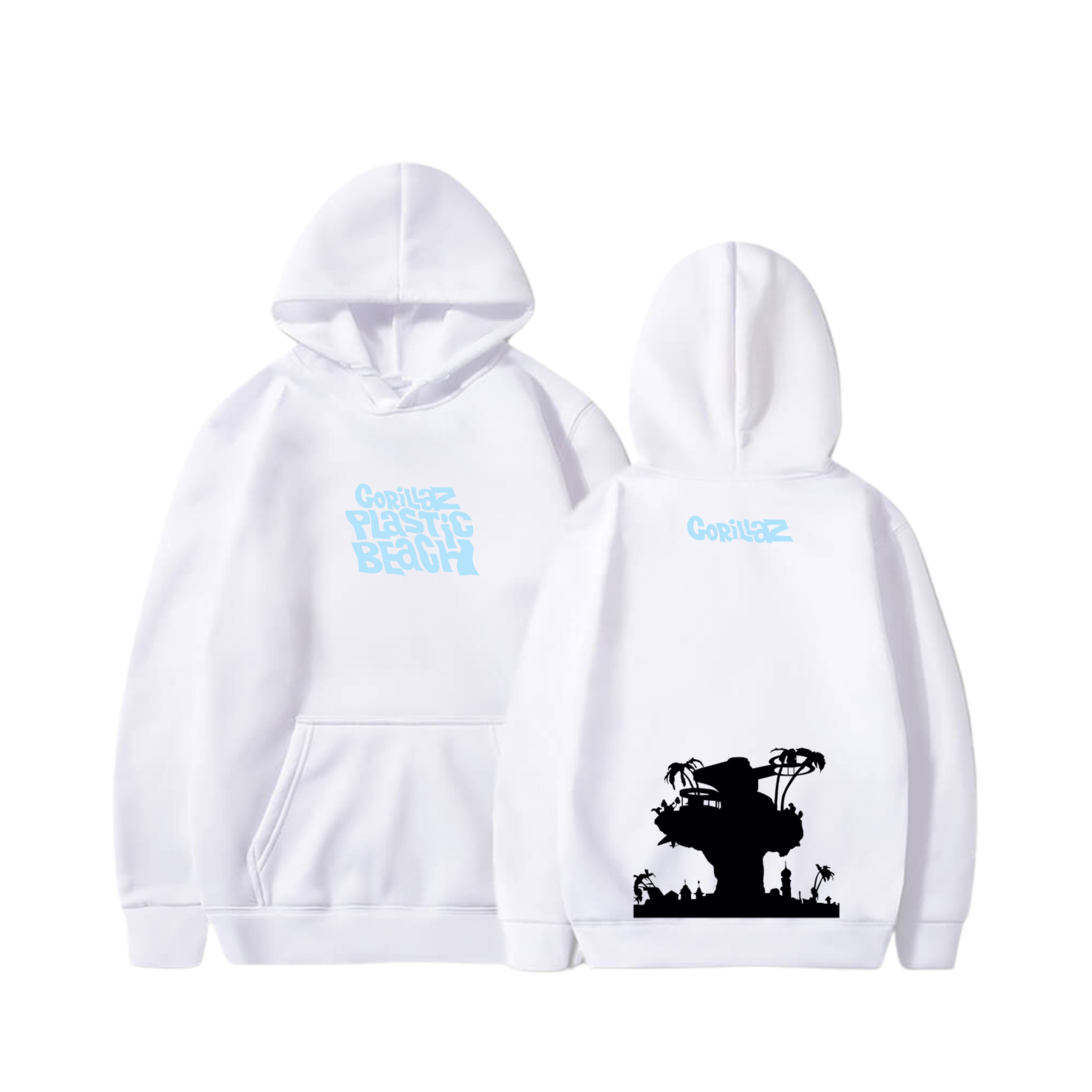 Hoodie Plastic Beach 11 - Gorillaz