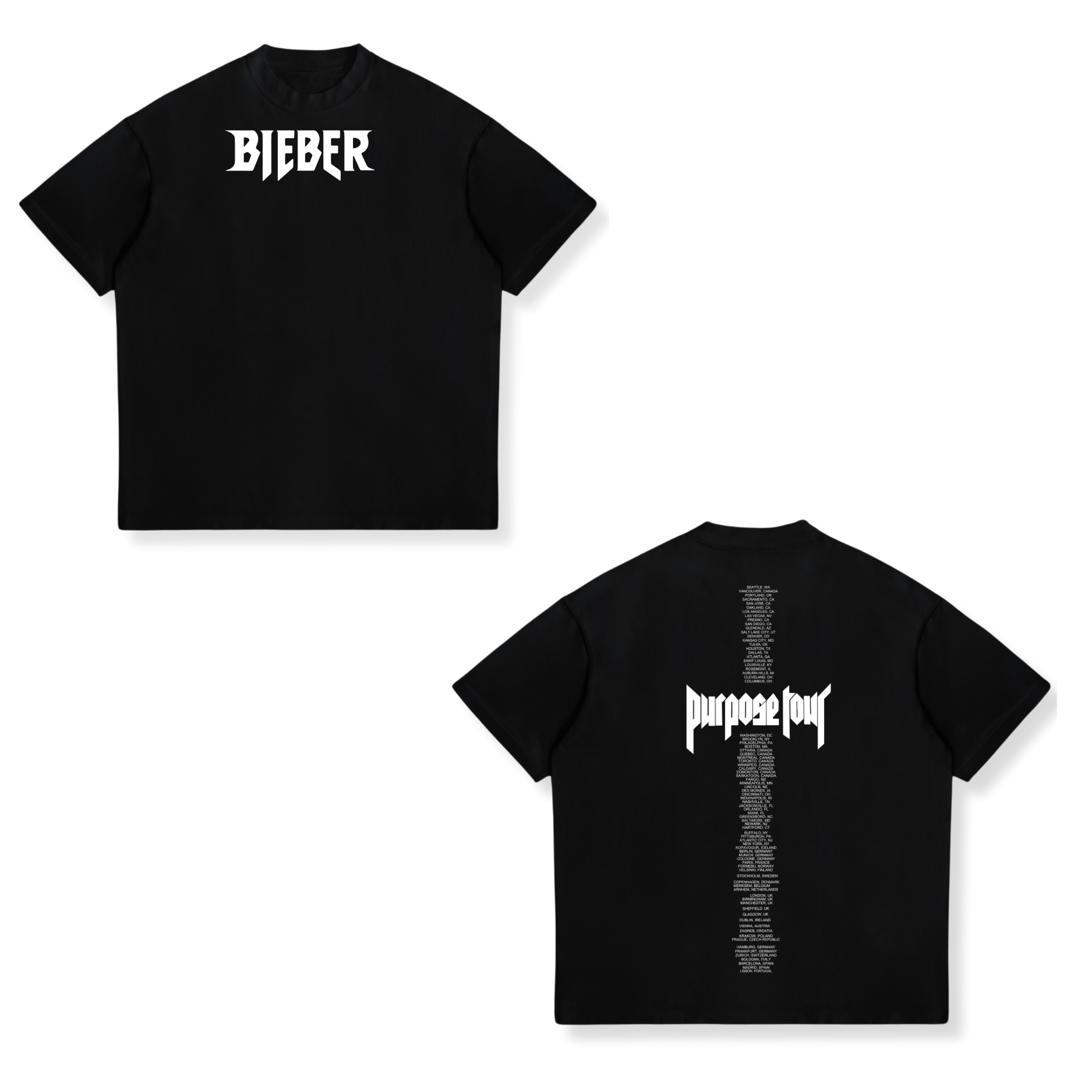 Camisa Purpose 9 - Justin Bieber