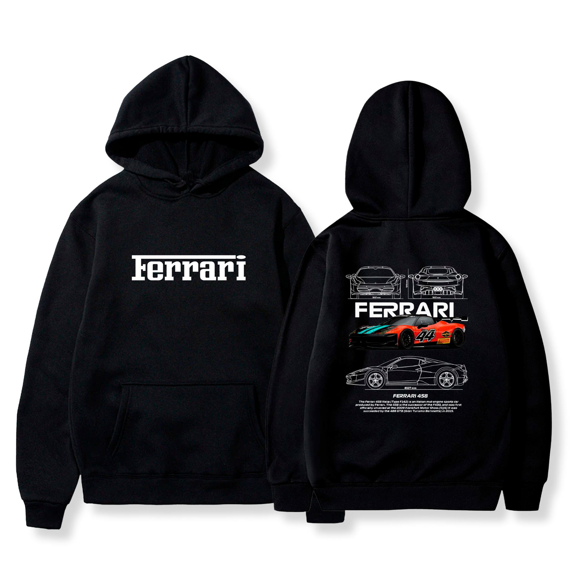 Hoodie Ferrari 458 1 - Ferrari