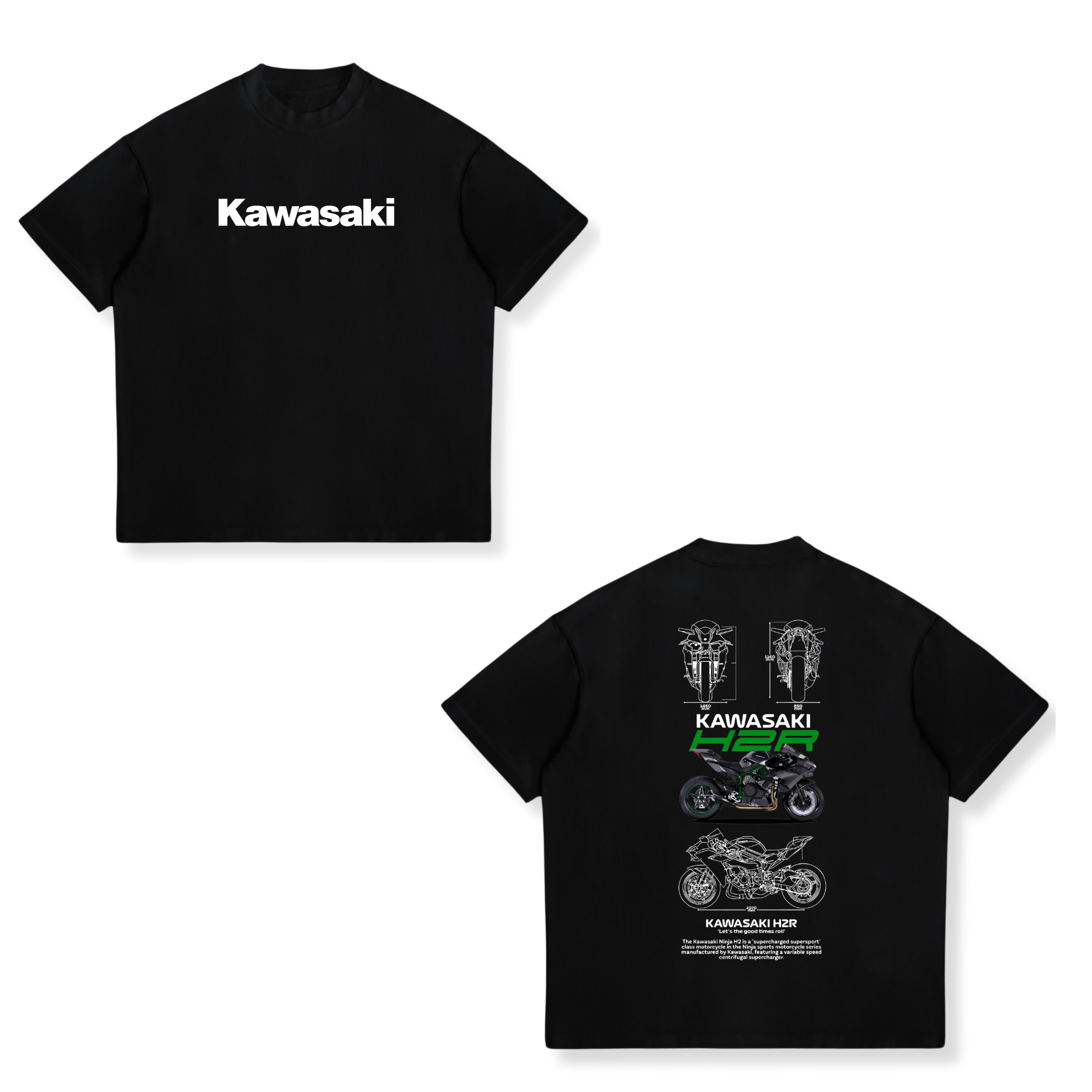 Camisa Kawasaki H2 R 1 - Moto