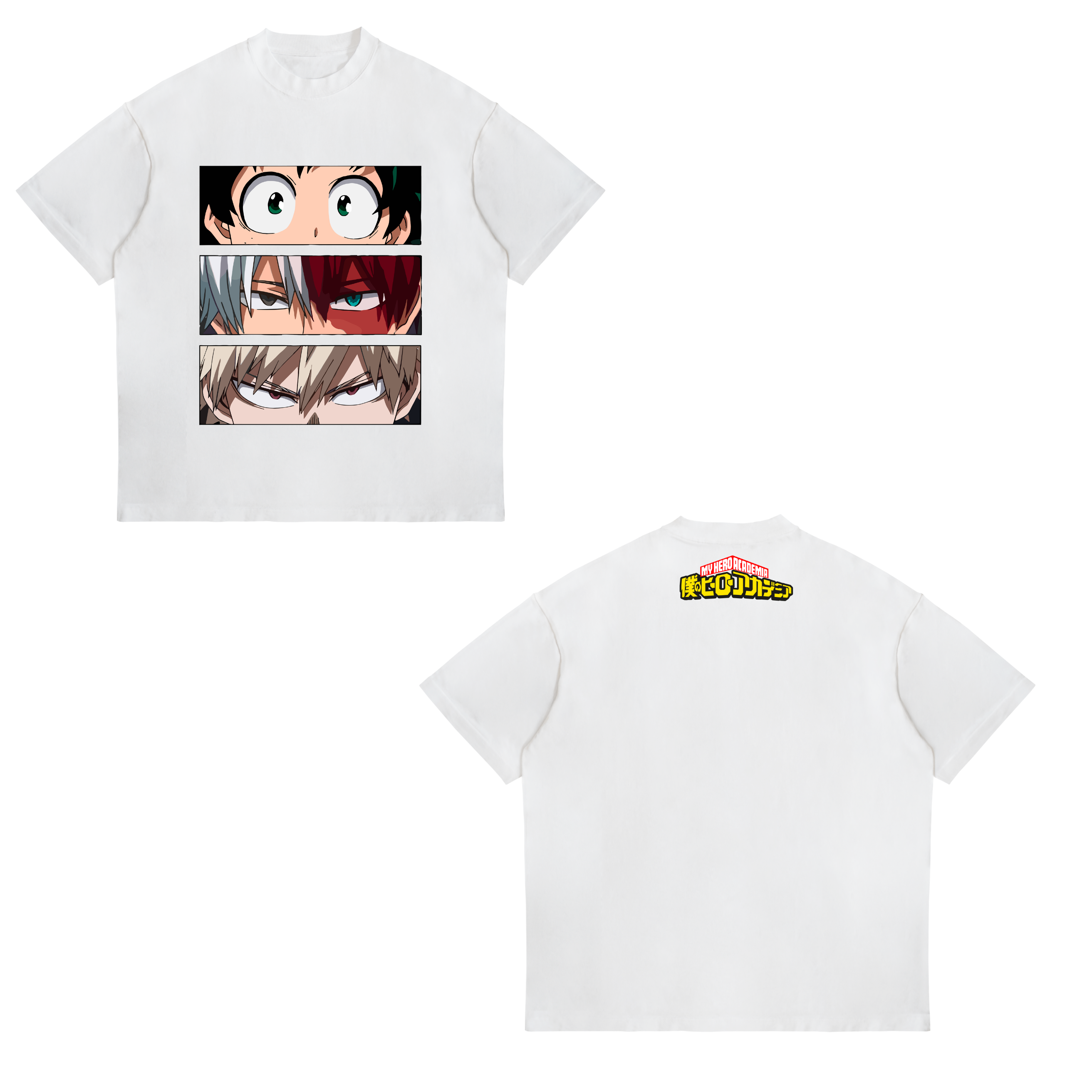 Camisa  Izuku Midoriya, Shoto Todoroki, Katsuki Bakugo 14 - My Hero Academia