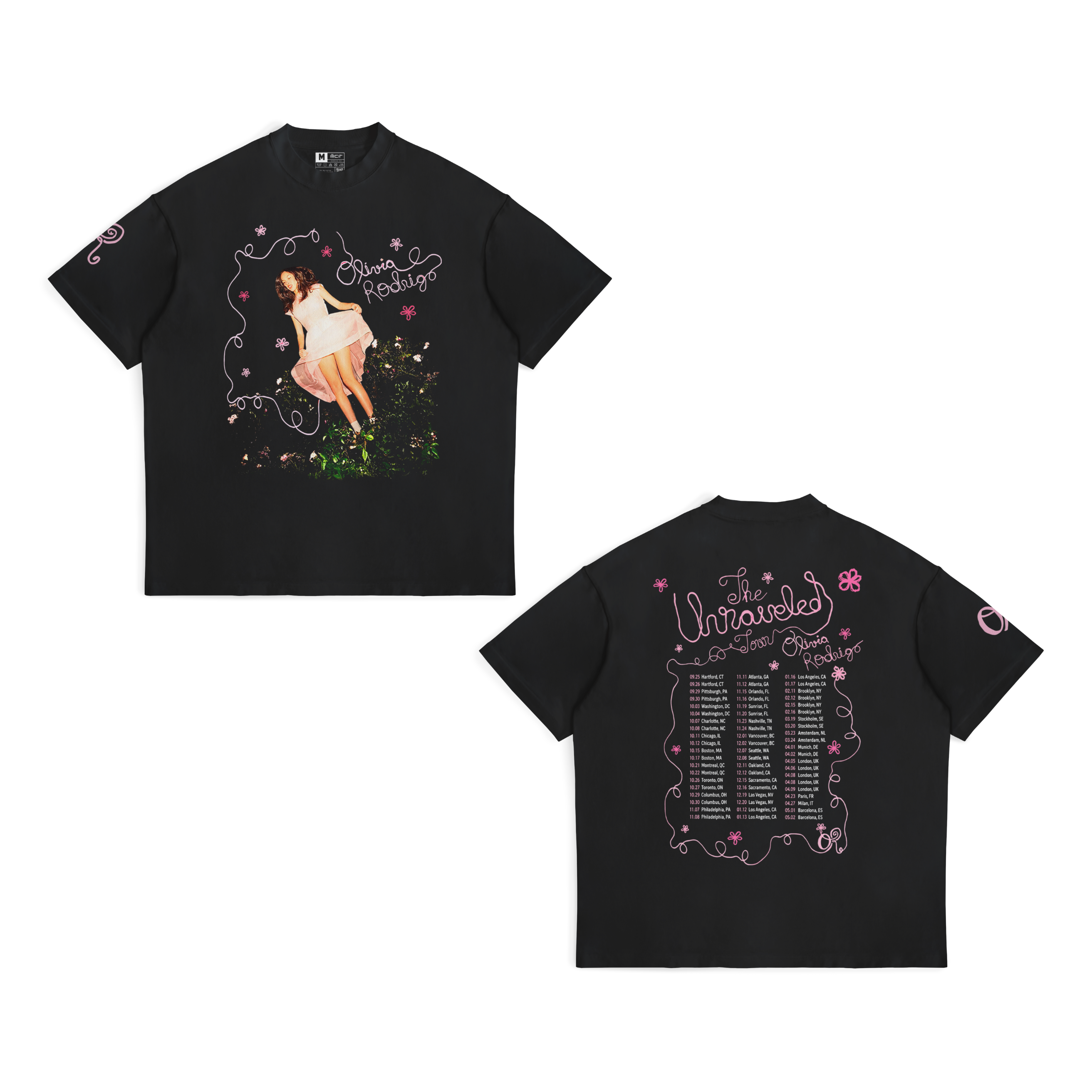 Camisa You Seem Pretty Sad For a Girl So in Love , The Unraveled Tour 17 - Olivia Rodrigo