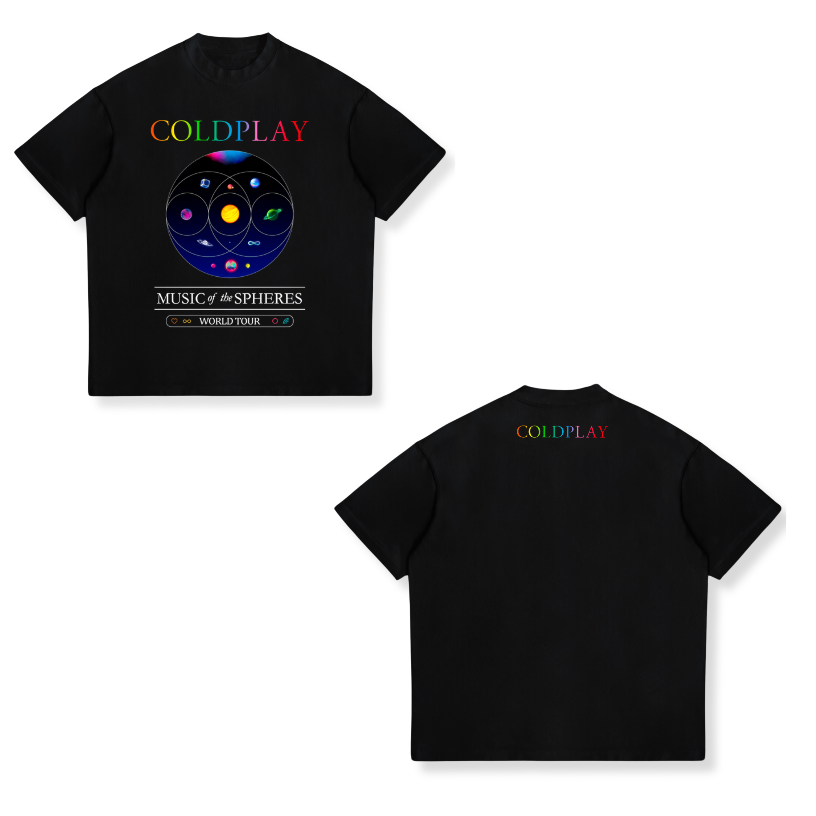 Camisa Music of the Spheres World Tour 10 - Coldplay