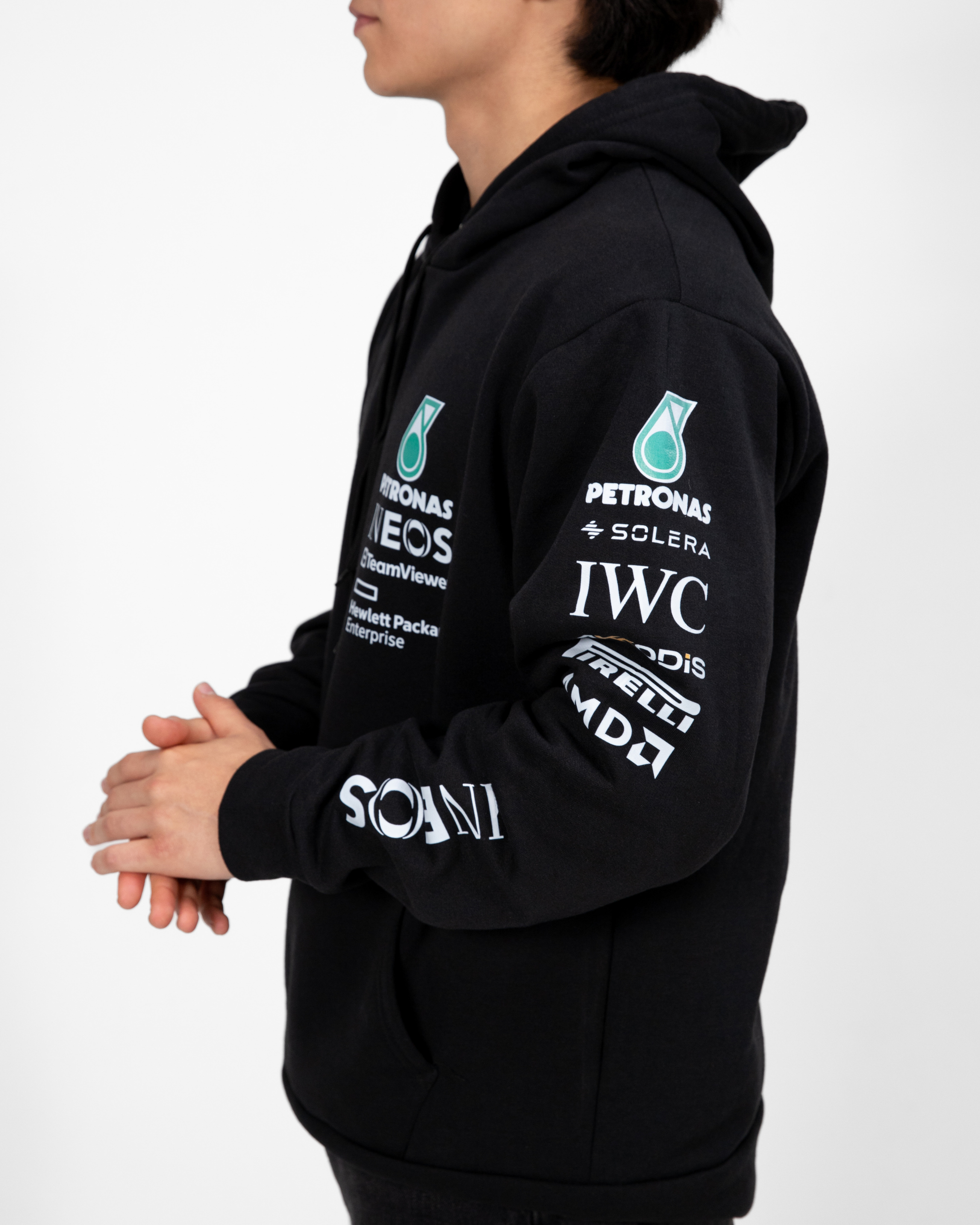 HOODIE MERCEDES AMG PETRONAS F1 TEAM 2024 EDICIÓN AFICIONADO OFICIAL