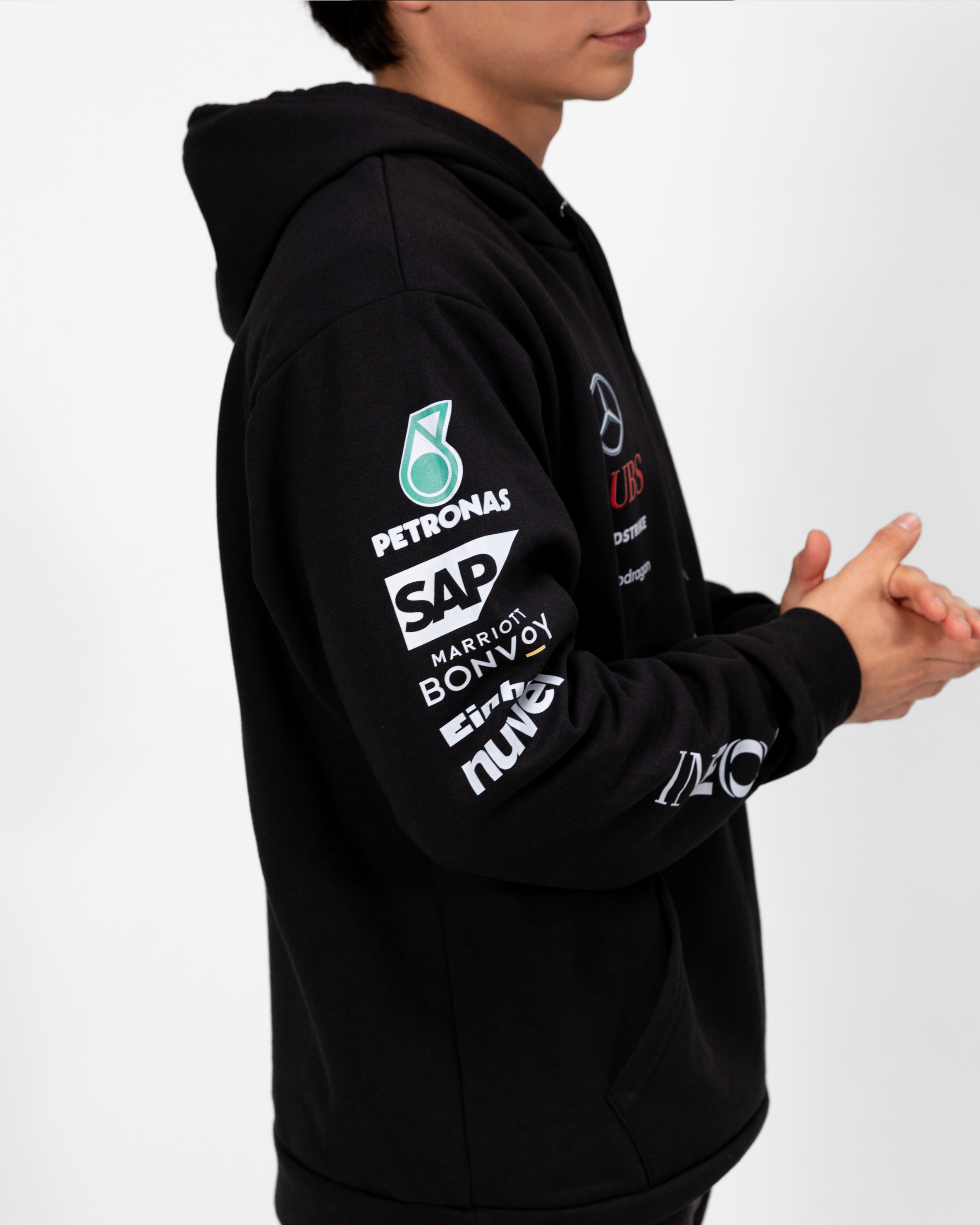 HOODIE MERCEDES AMG PETRONAS F1 TEAM 2024 EDICIÓN AFICIONADO OFICIAL