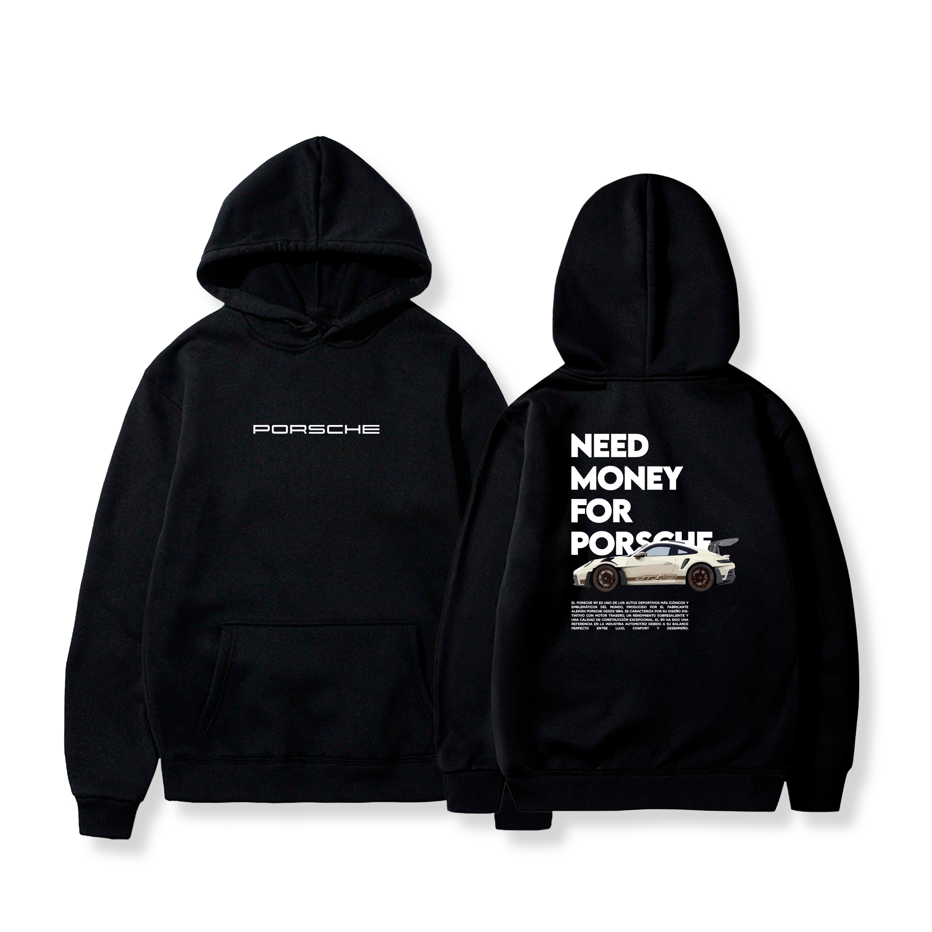 Hoodie Need Money For Porsche 20 - Porsche