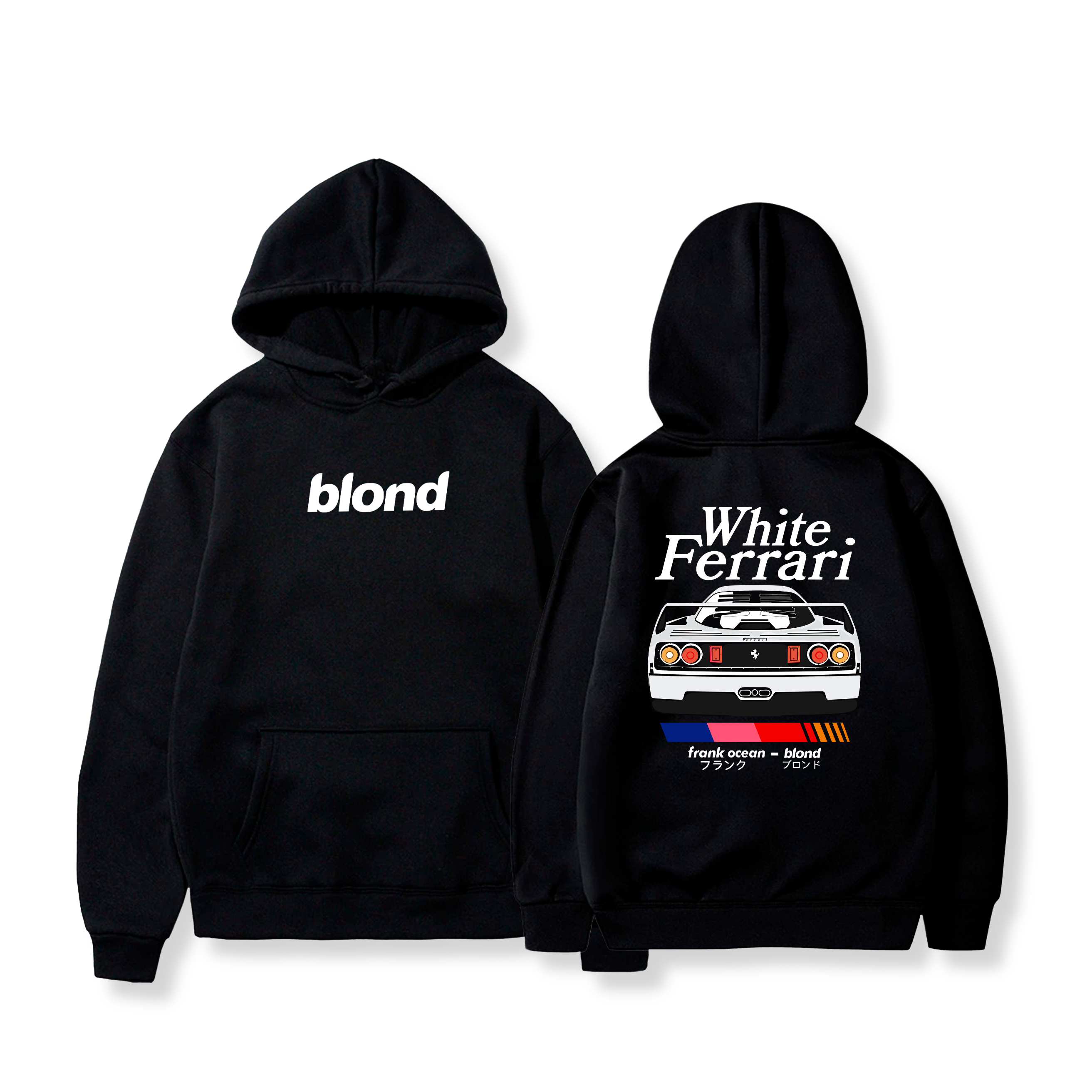 Hoodie White ferrari, Blonde  12 - Frank Ocean