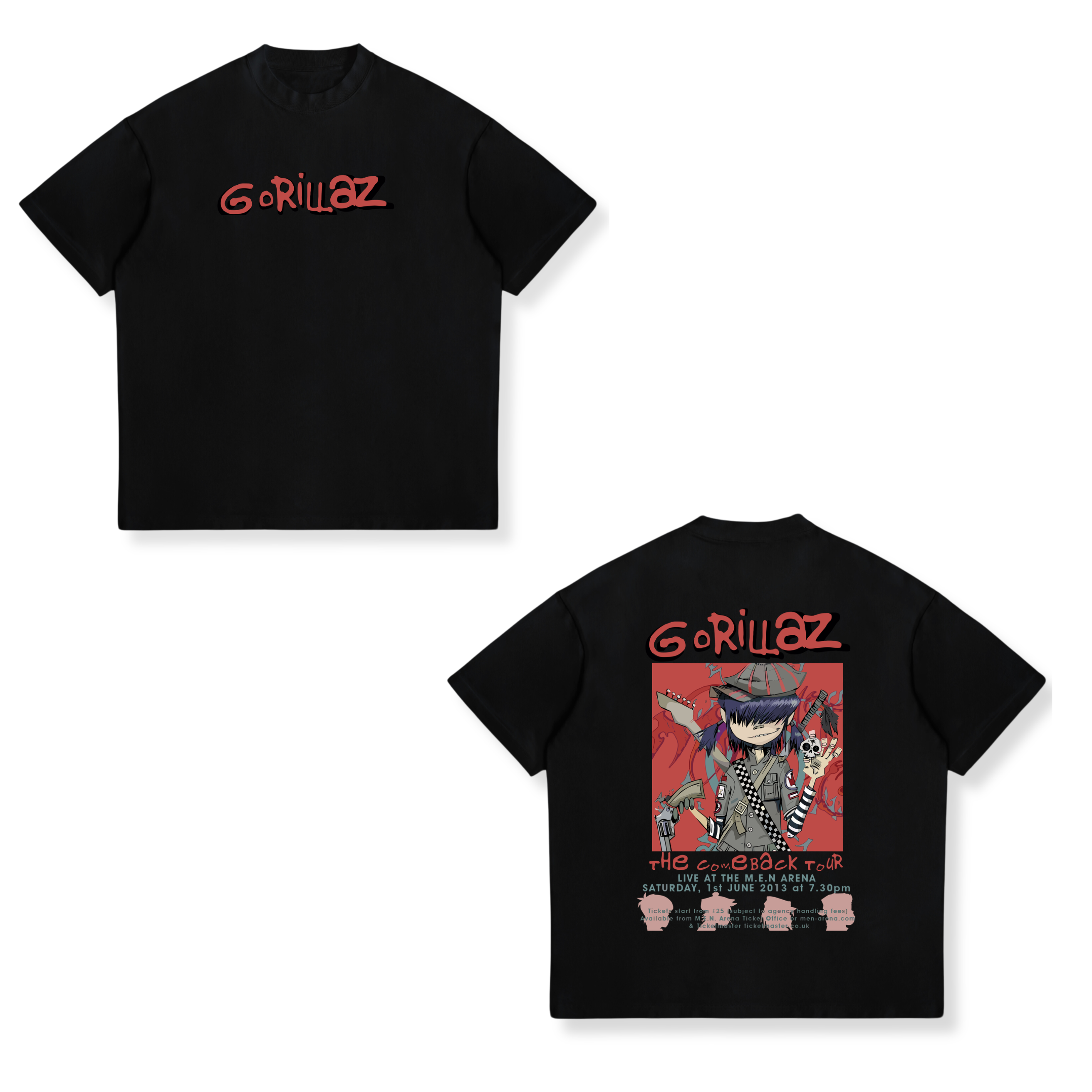 Camisa The Comeback Tour 10 - Gorillaz