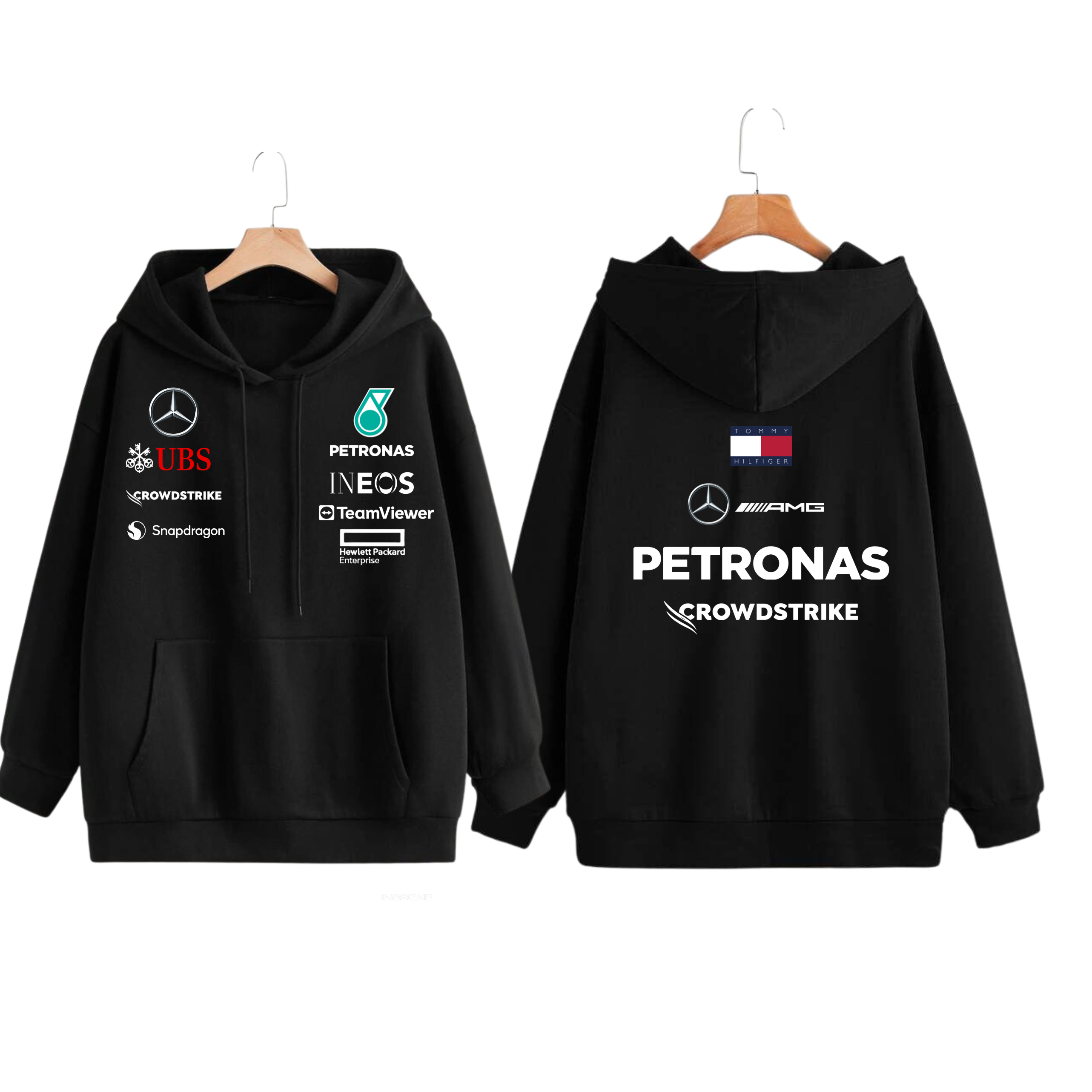 HOODIE MERCEDES AMG PETRONAS F1 TEAM 2024 EDICIÓN AFICIONADO OFICIAL