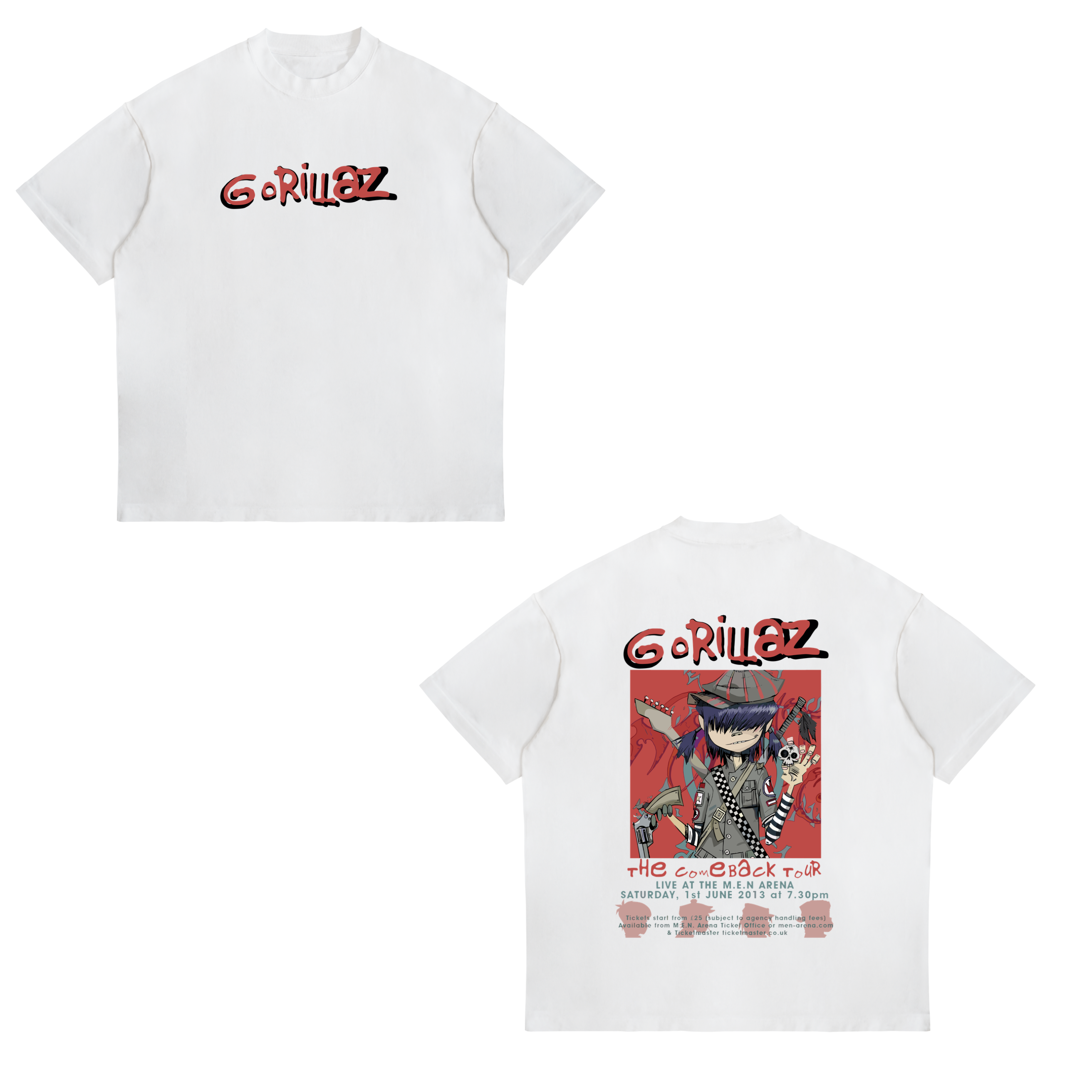 Camisa The Comeback Tour 10 - Gorillaz