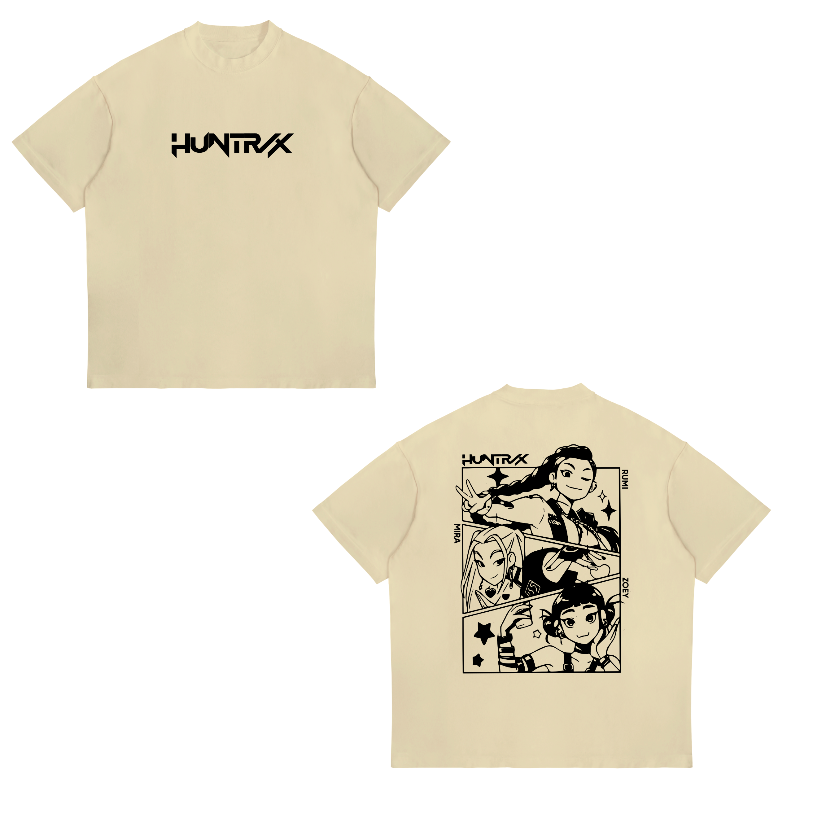 Camisa Huntrix line art 10 - KPop Demon Hunters