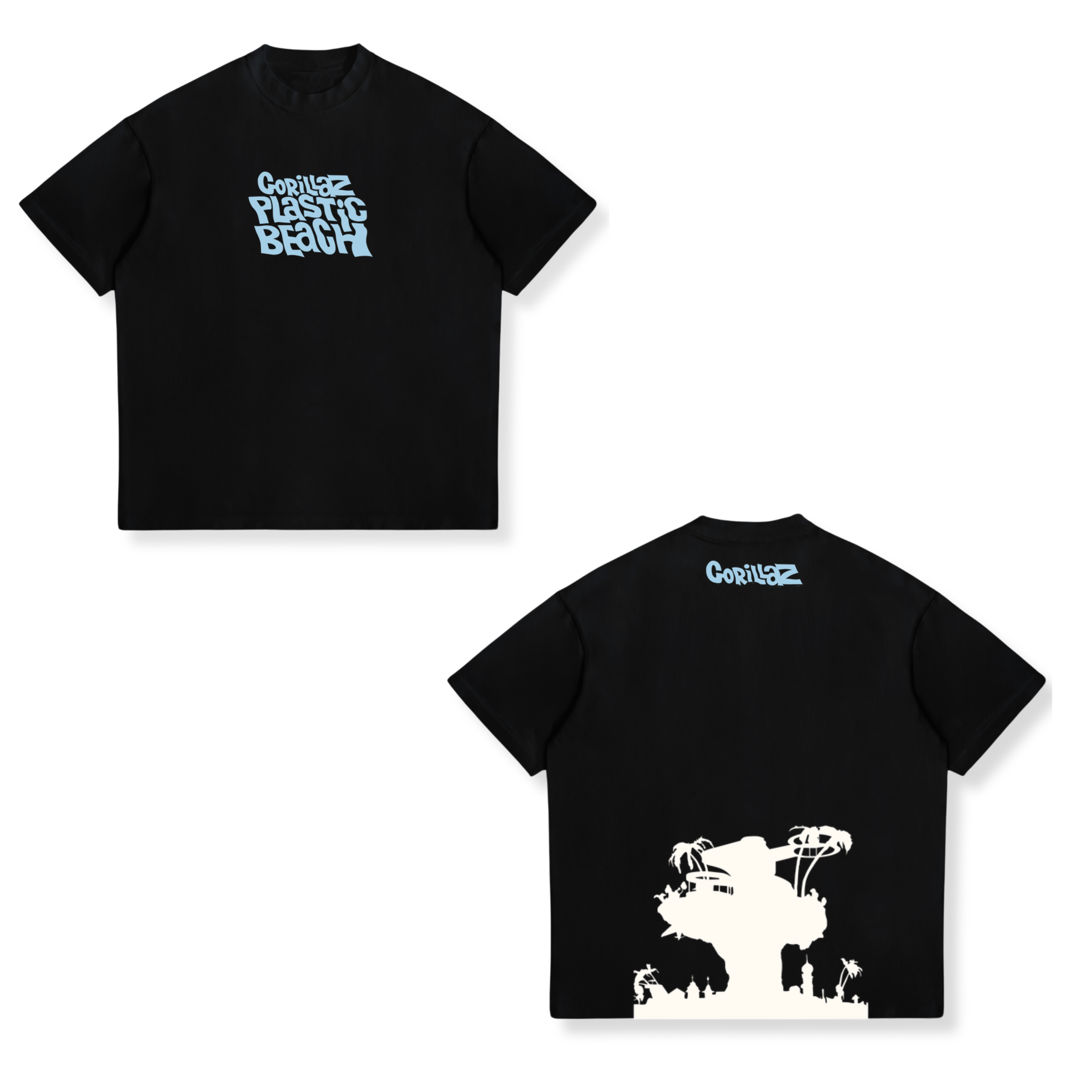 Camisa Plastic Beach 11 - Gorillaz