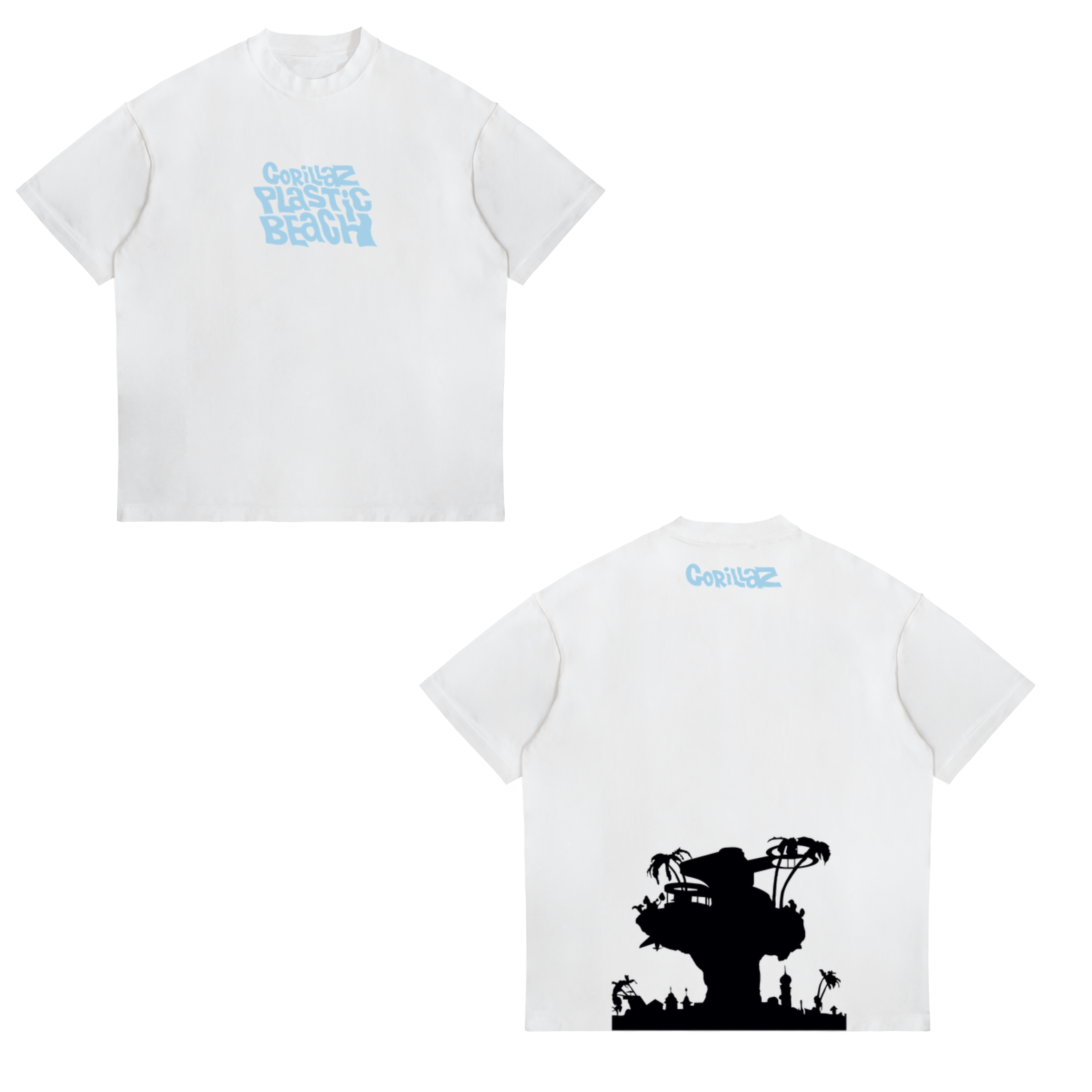 Camisa Plastic Beach 11 - Gorillaz