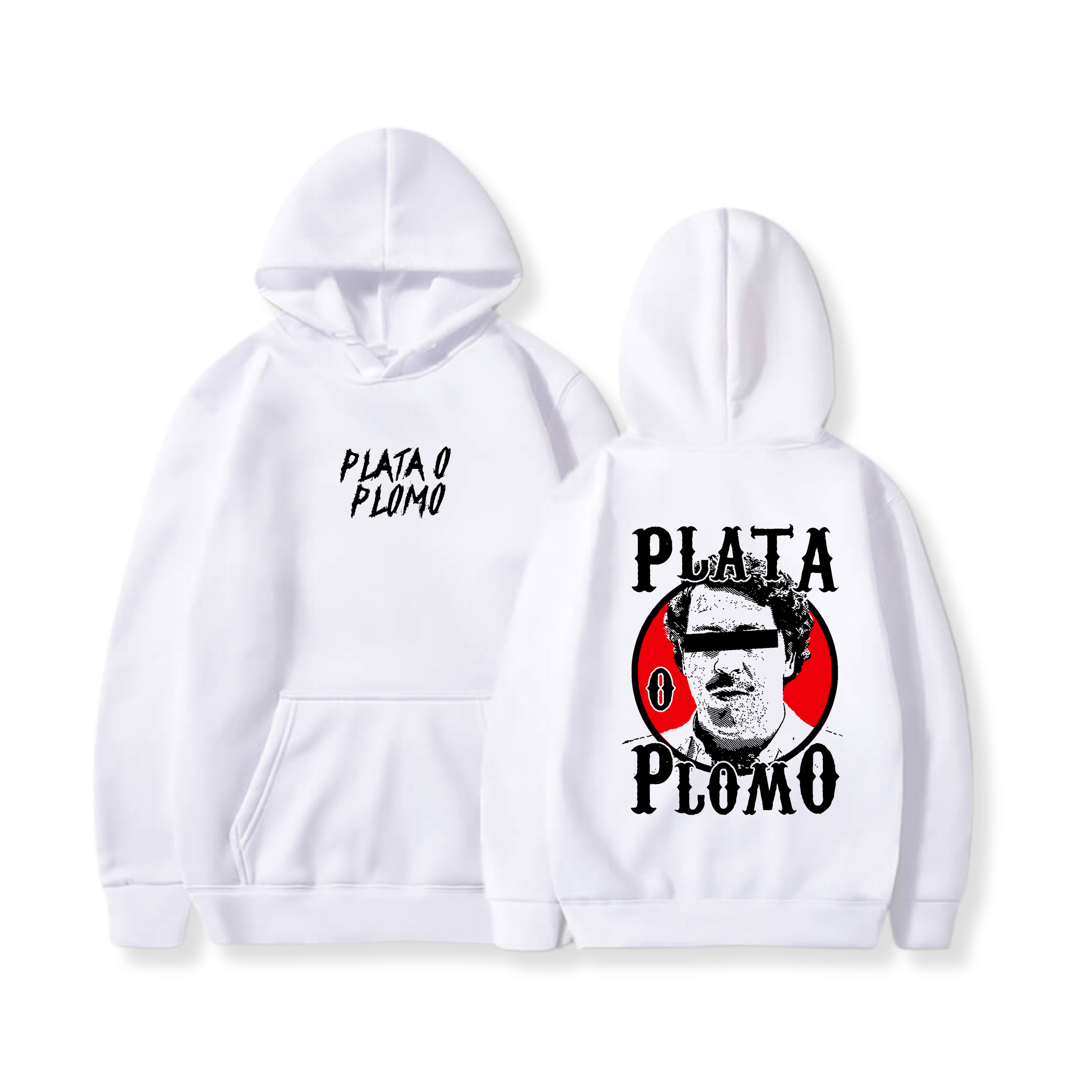 Hoodie Plata o Plomo  2 - Pablo Escobar