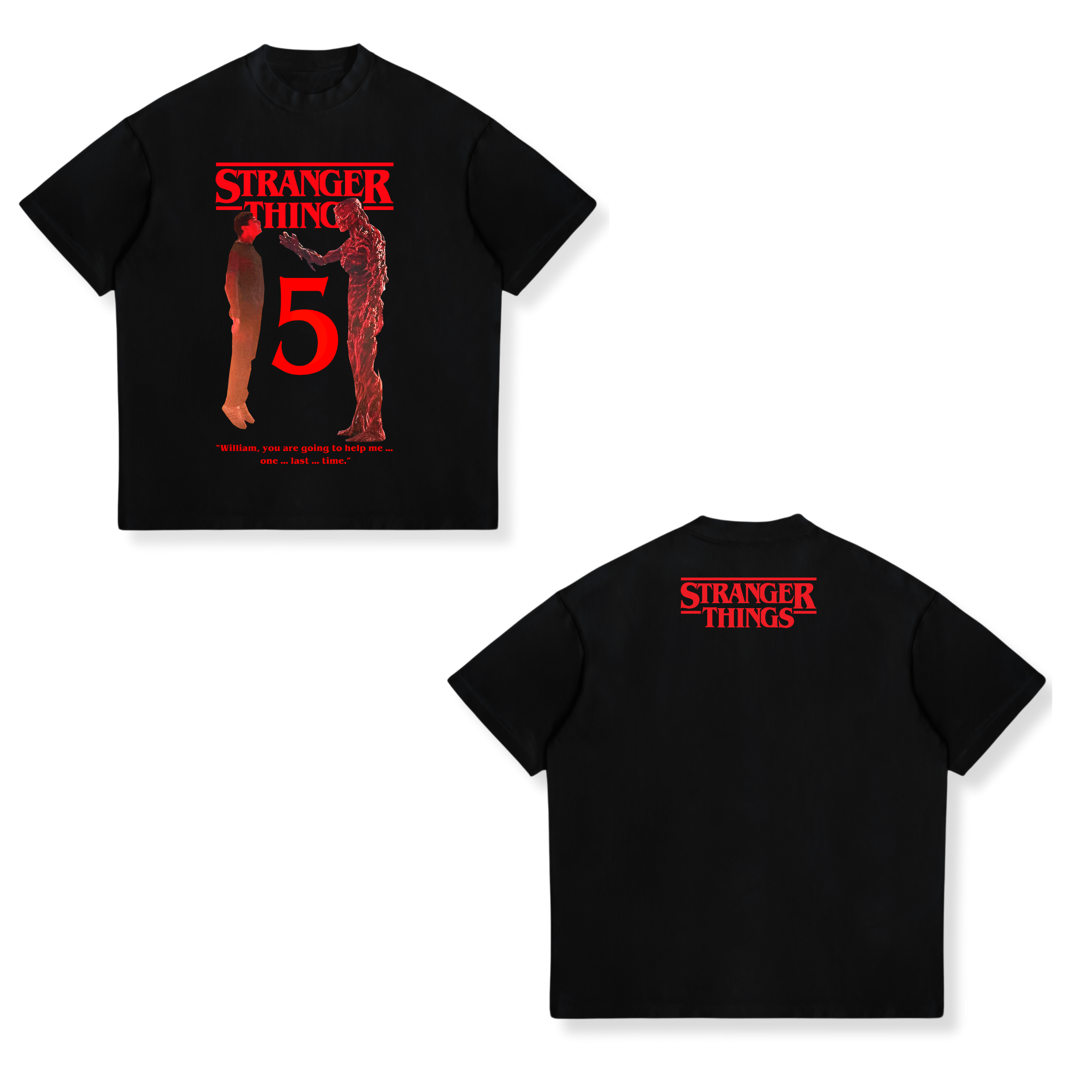 Camisa Will y Vecna  16 - Stranger things
