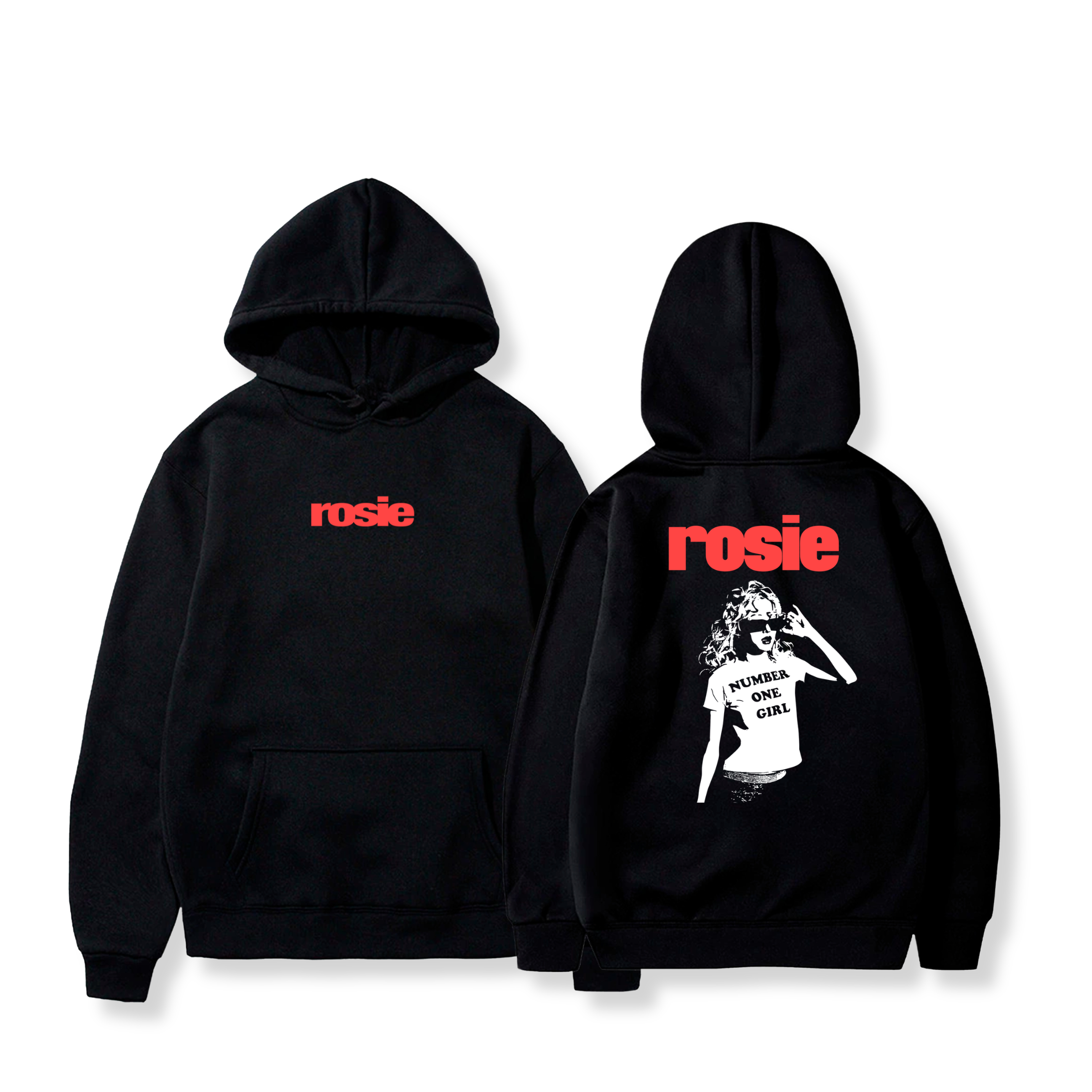 Hoodie Rosie Number One Girl  2 - Rosé