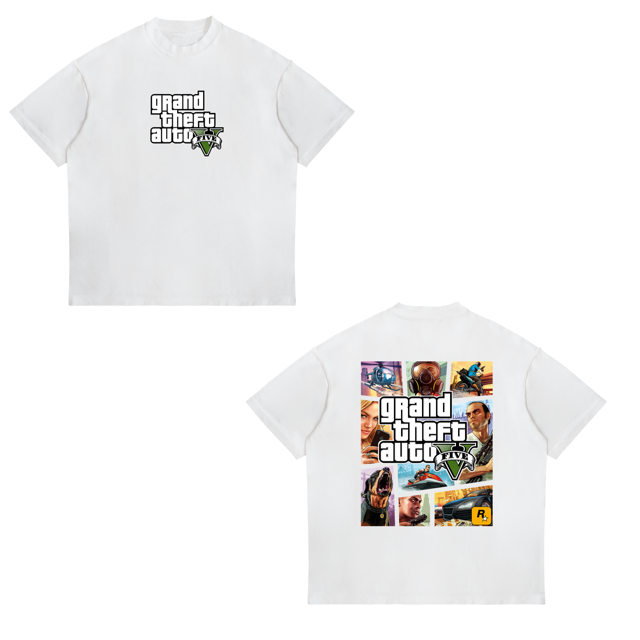 Camisa GTA V: The Official Cover Tee 1 - Grand Theft Auto