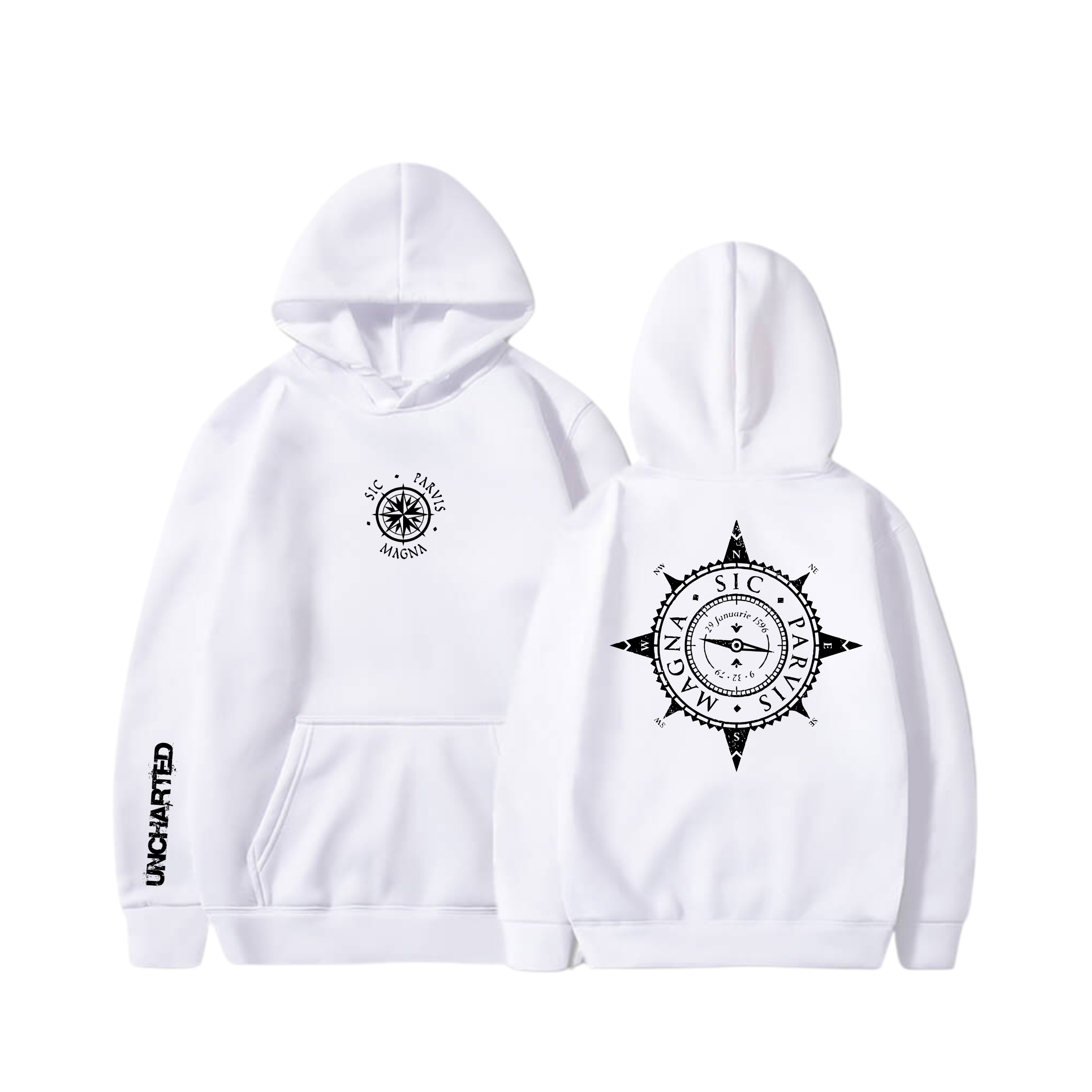 Hoodie Sic Parvis Magna 16 - Uncharted