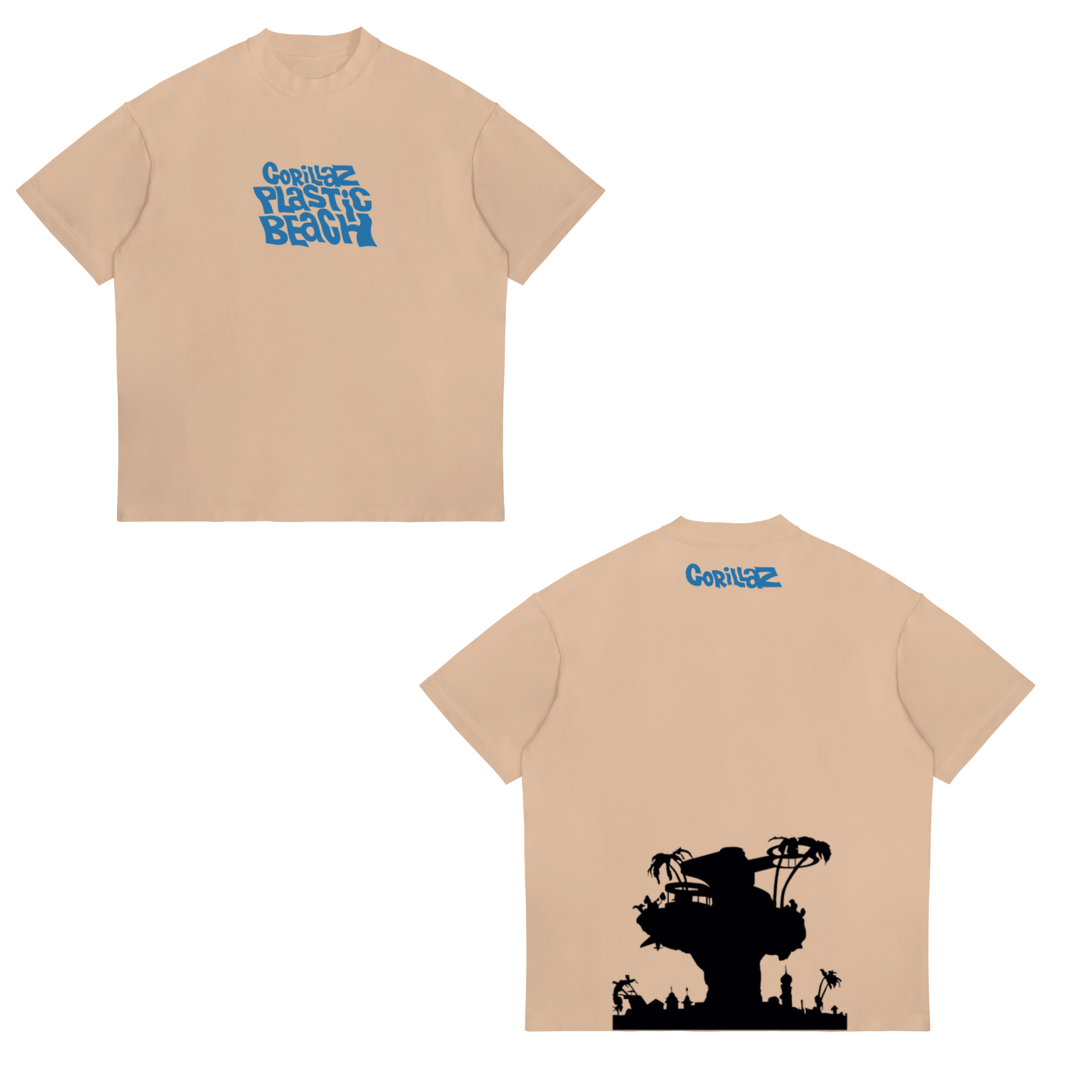 Camisa Plastic Beach 11 - Gorillaz