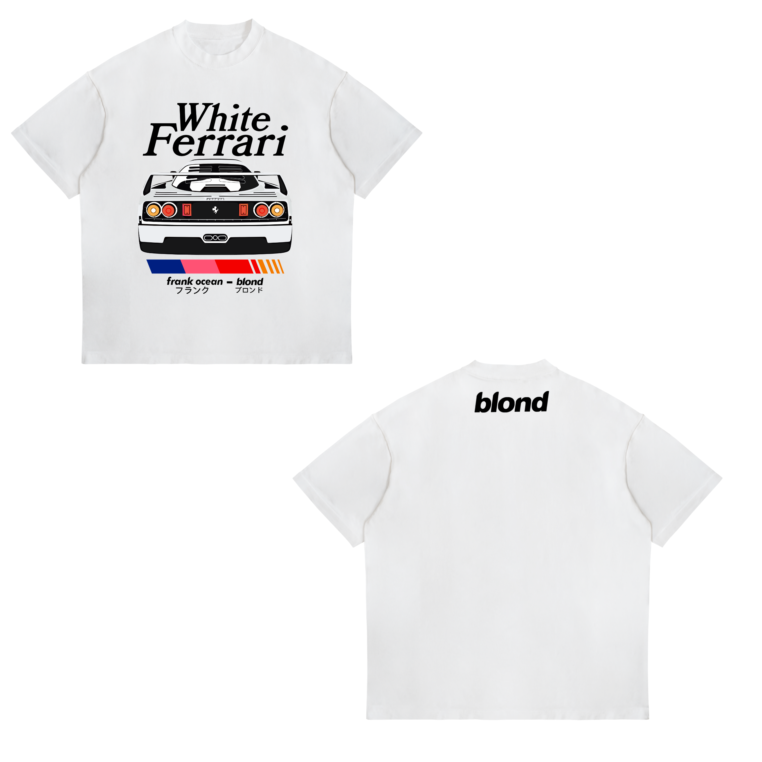 Camisa White ferrari, Blonde  12 - Frank Ocean
