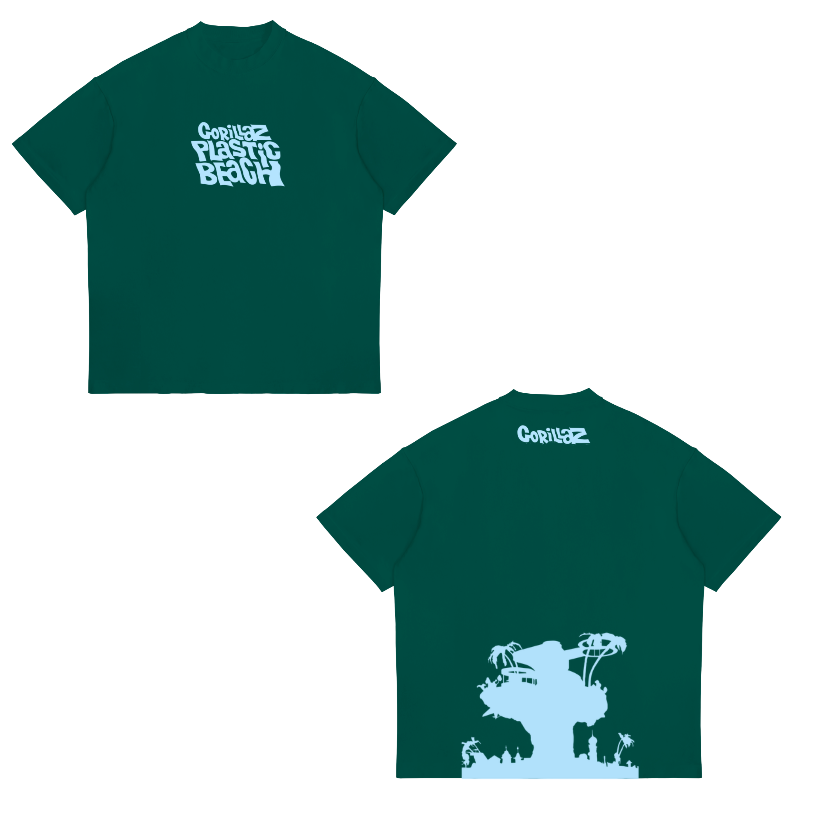 Camisa Plastic Beach 11 - Gorillaz