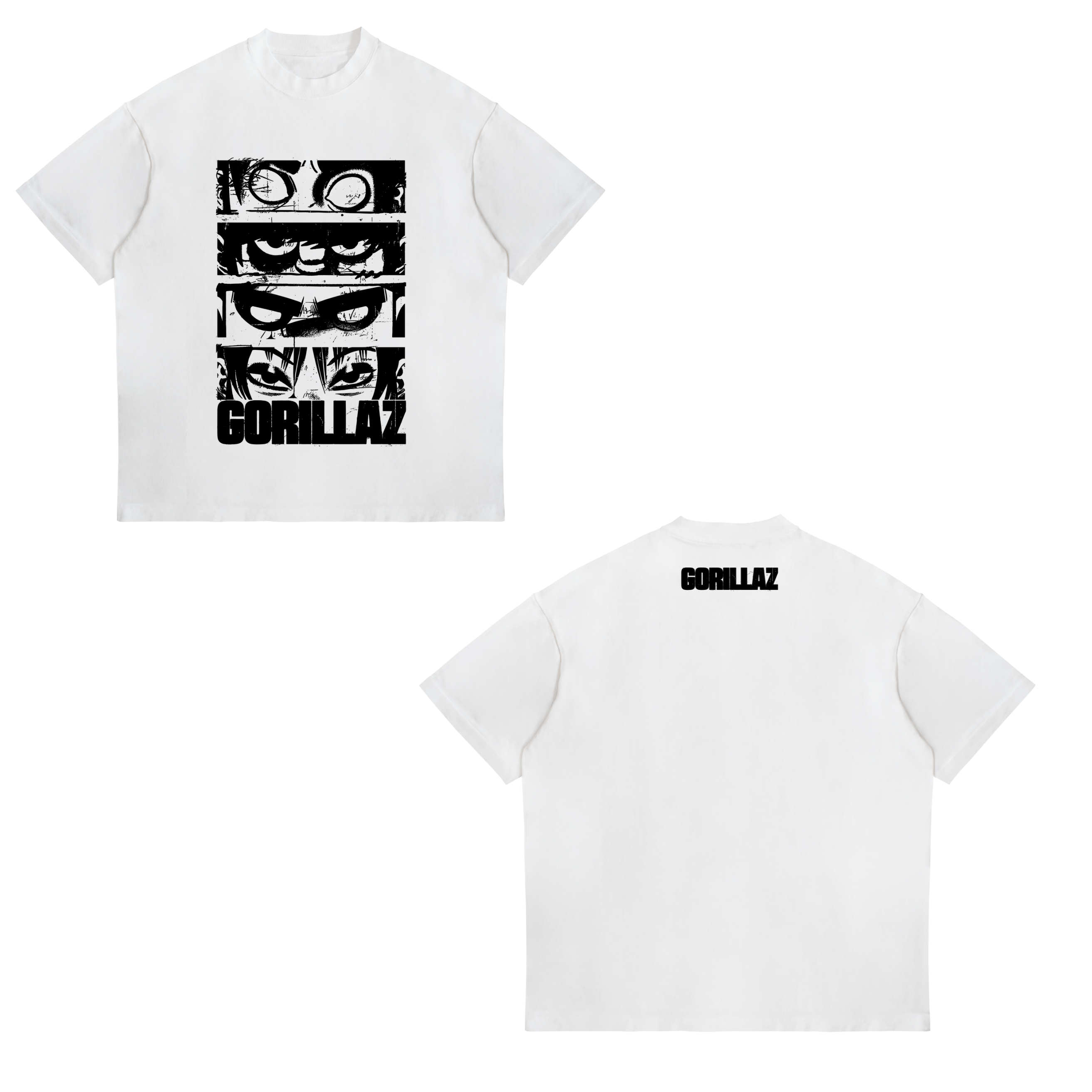 Camisa Faces 12 - Gorillaz