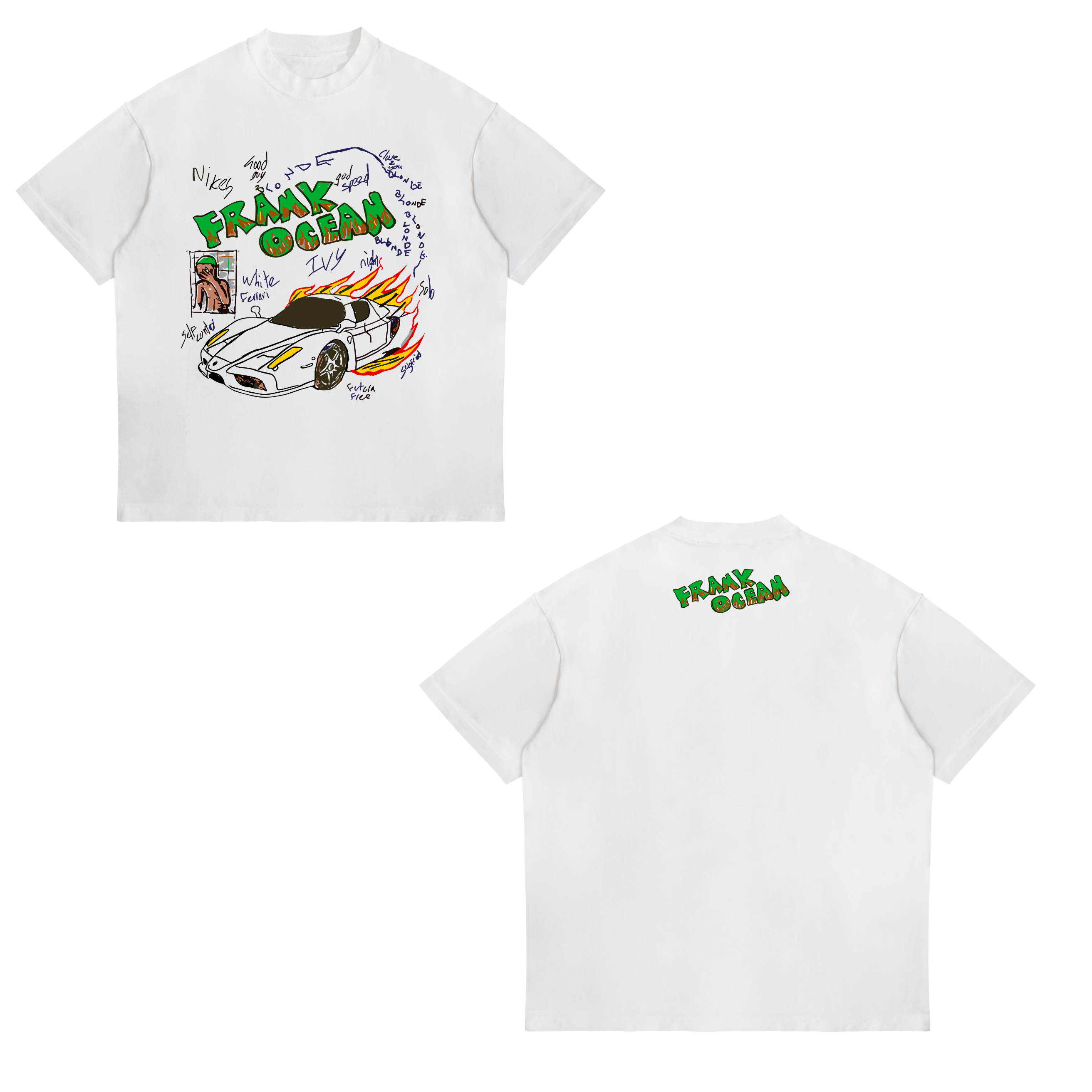Camisa White ferrari, Blonde  13 - Frank Ocean