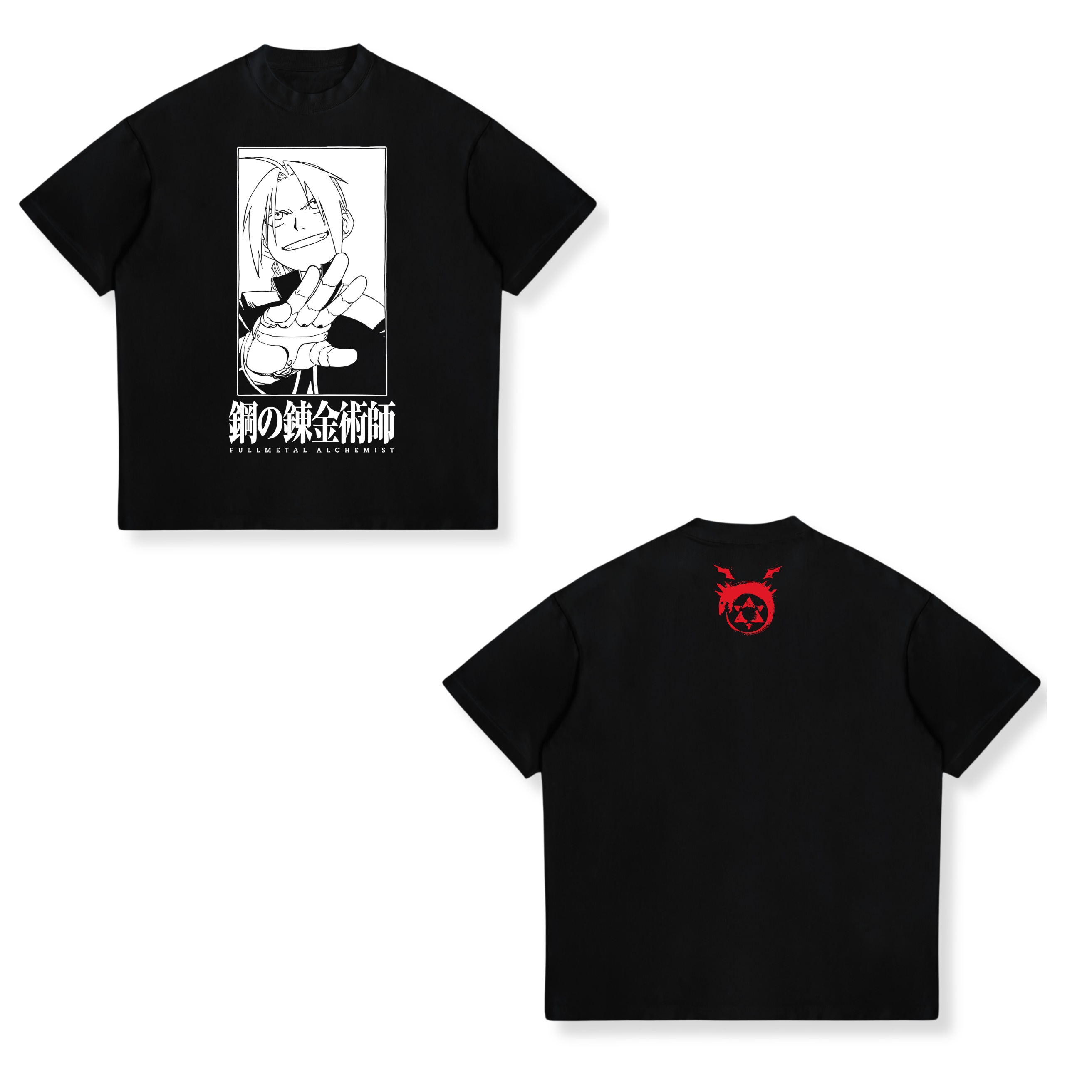 Camisa Edward Elric 19 - Full Metal Alchemist