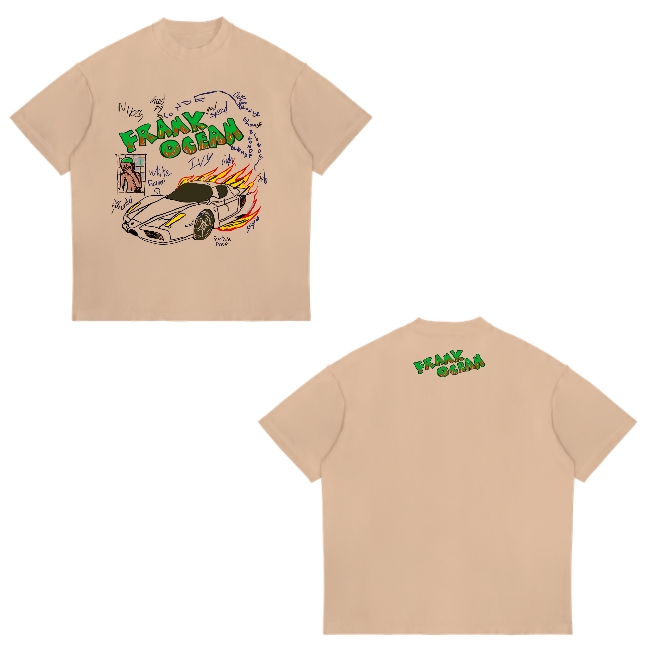Camisa White ferrari, Blonde  13 - Frank Ocean