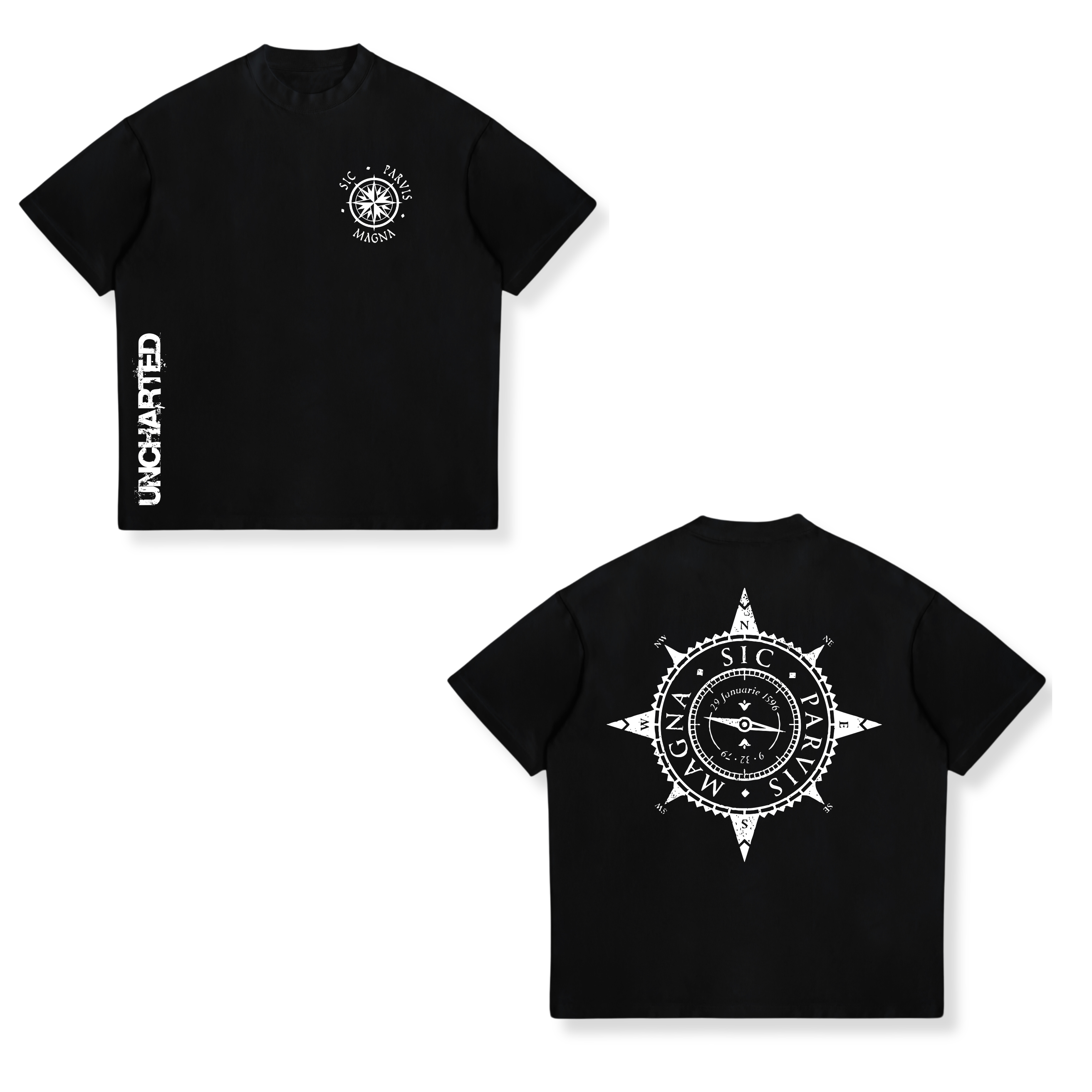 Camisa Sic Parvis Magna 16 - Uncharted