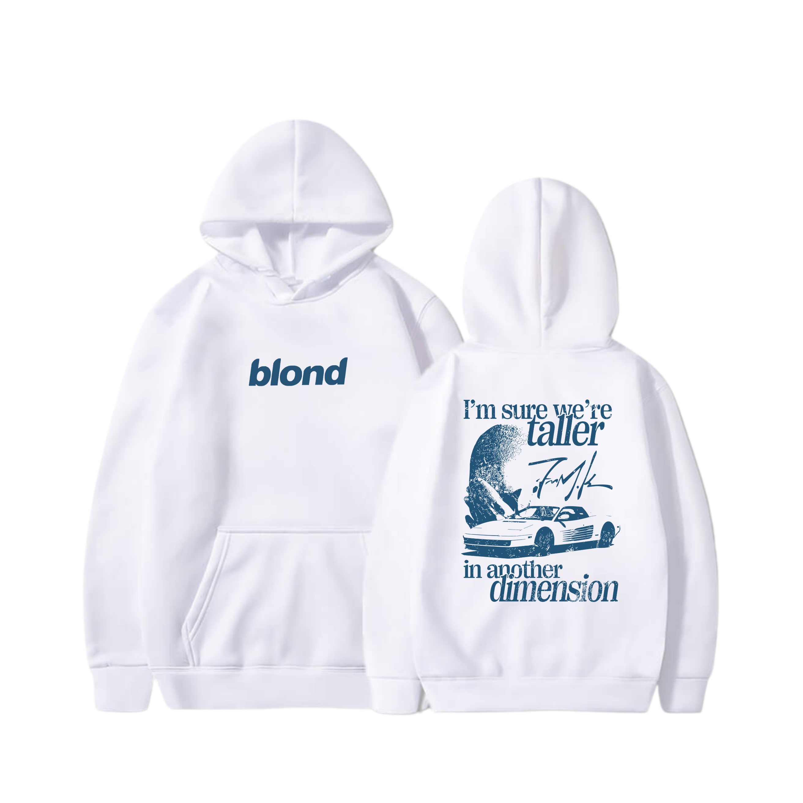 Hoodie White ferrari, Blonde  17 - Frank Ocean