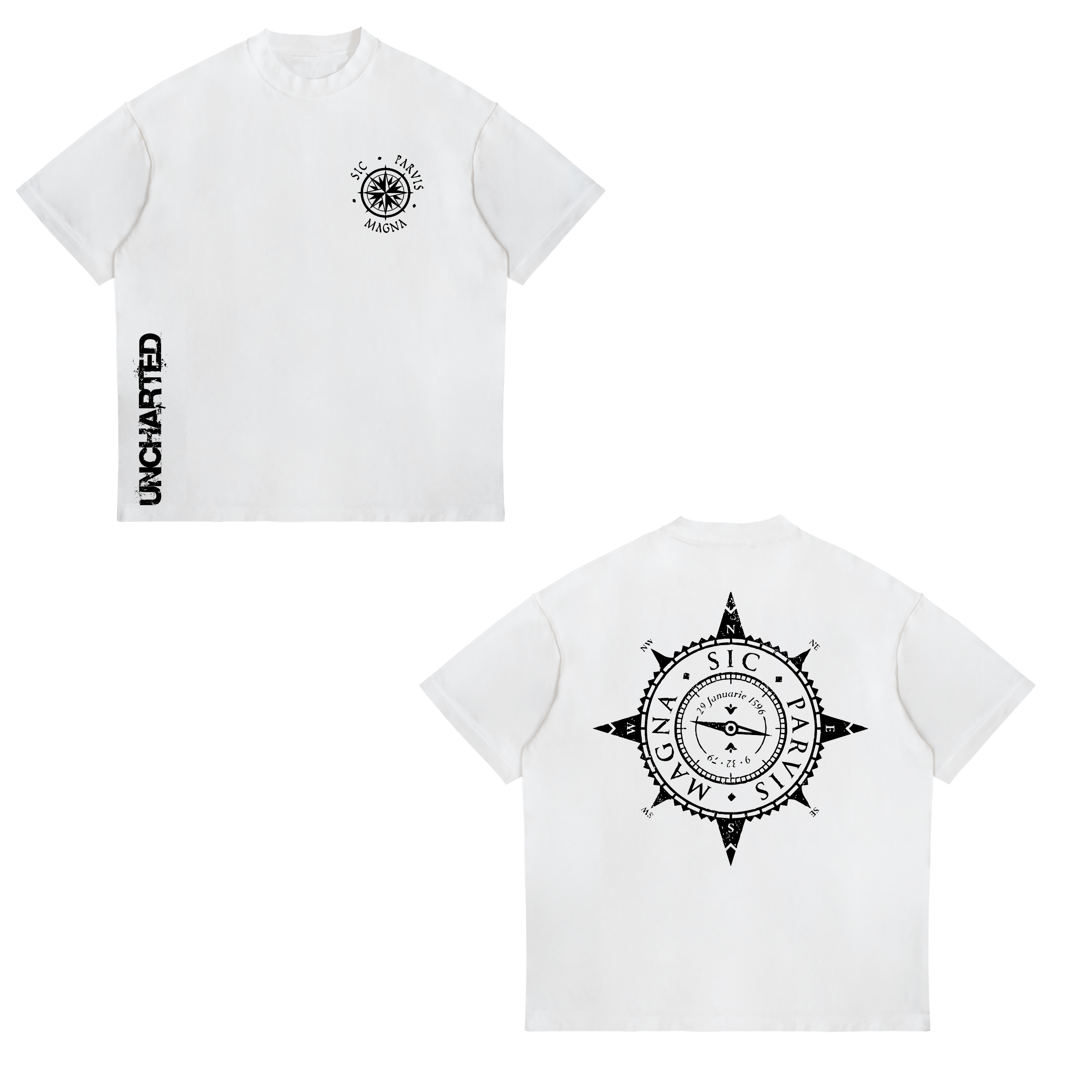 Camisa Sic Parvis Magna 16 - Uncharted